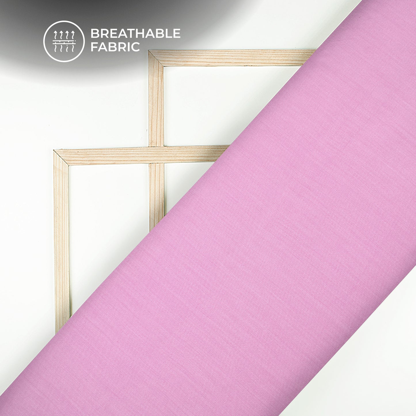 Baby Purple Plain Glazed Cotton Fabric