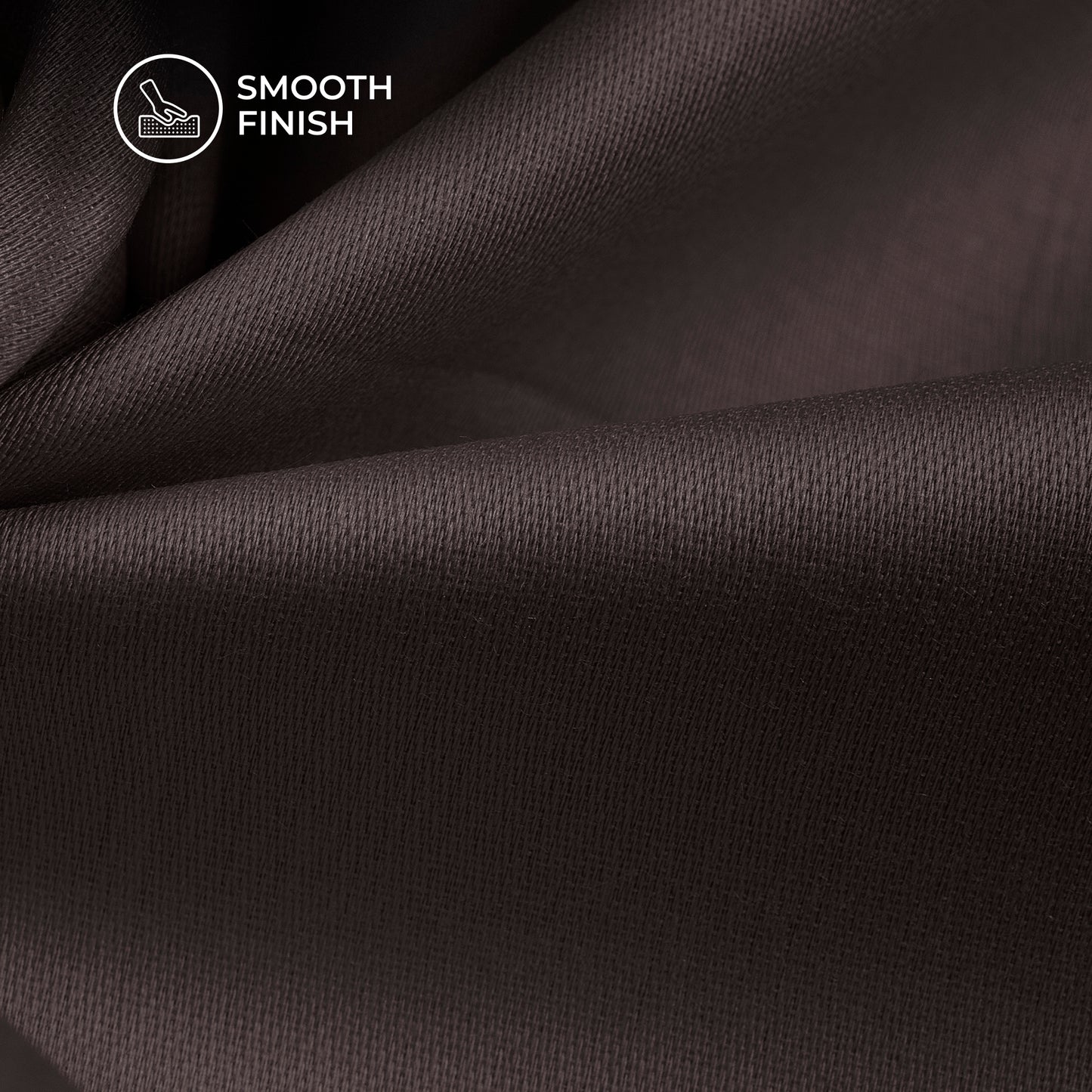 Brown Plain Glazed Cotton Fabric