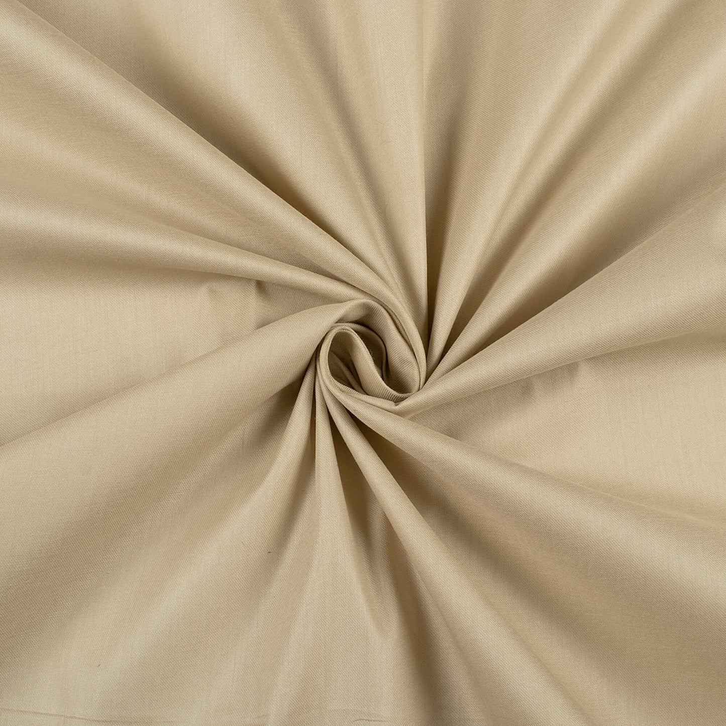 Oyster Beige Plain Glazed Cotton Fabric