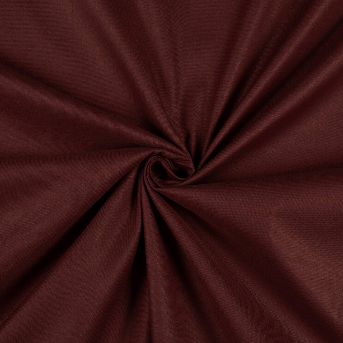 Hickory Brown Plain Glazed Cotton Fabric