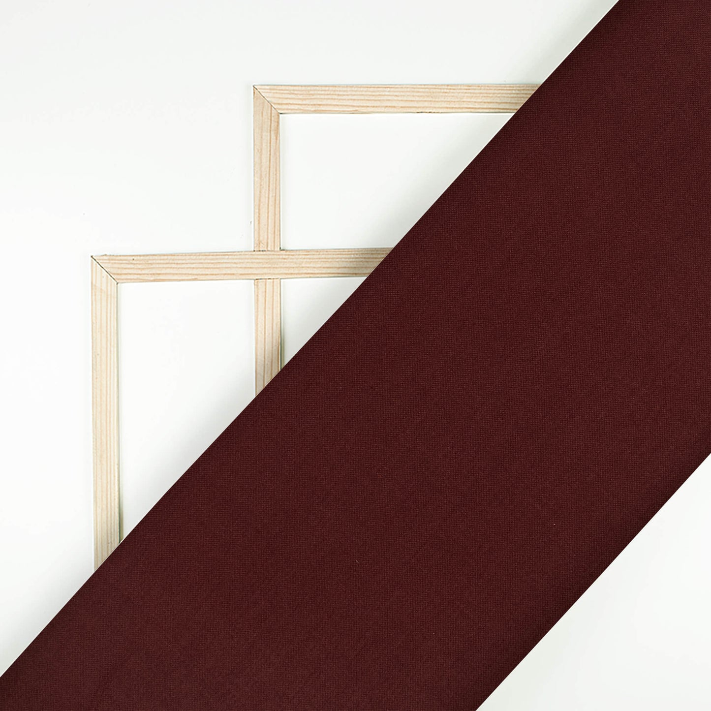 Hickory Brown Plain Glazed Cotton Fabric