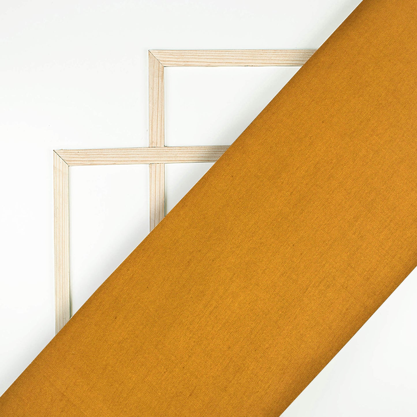 Dijon Yellow Plain Glazed Cotton Fabric