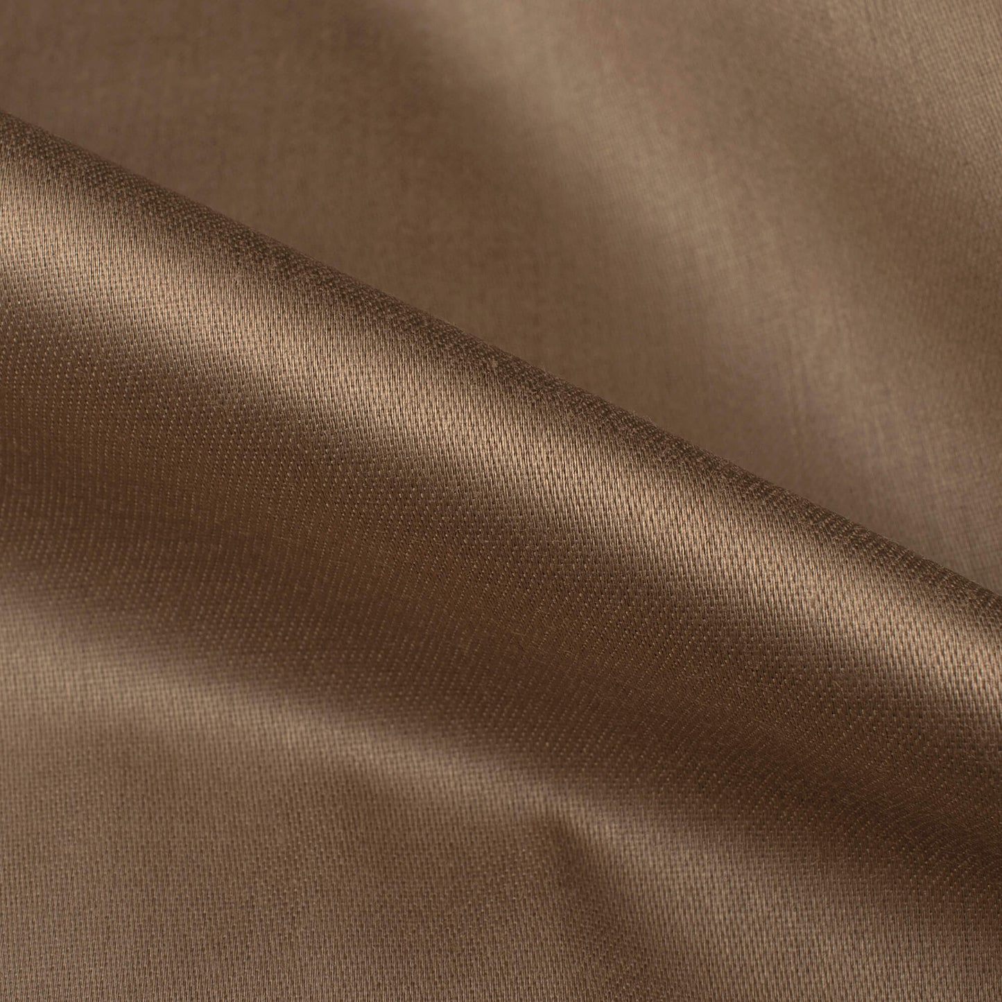 Mocha Beige Plain Glazed Cotton Fabric