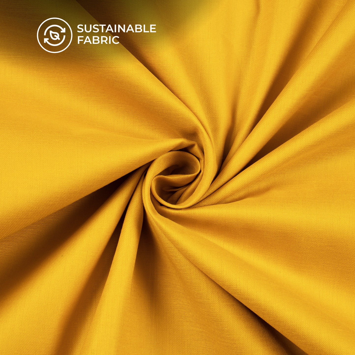 Munsell Yellow Plain Glazed Cotton Fabric