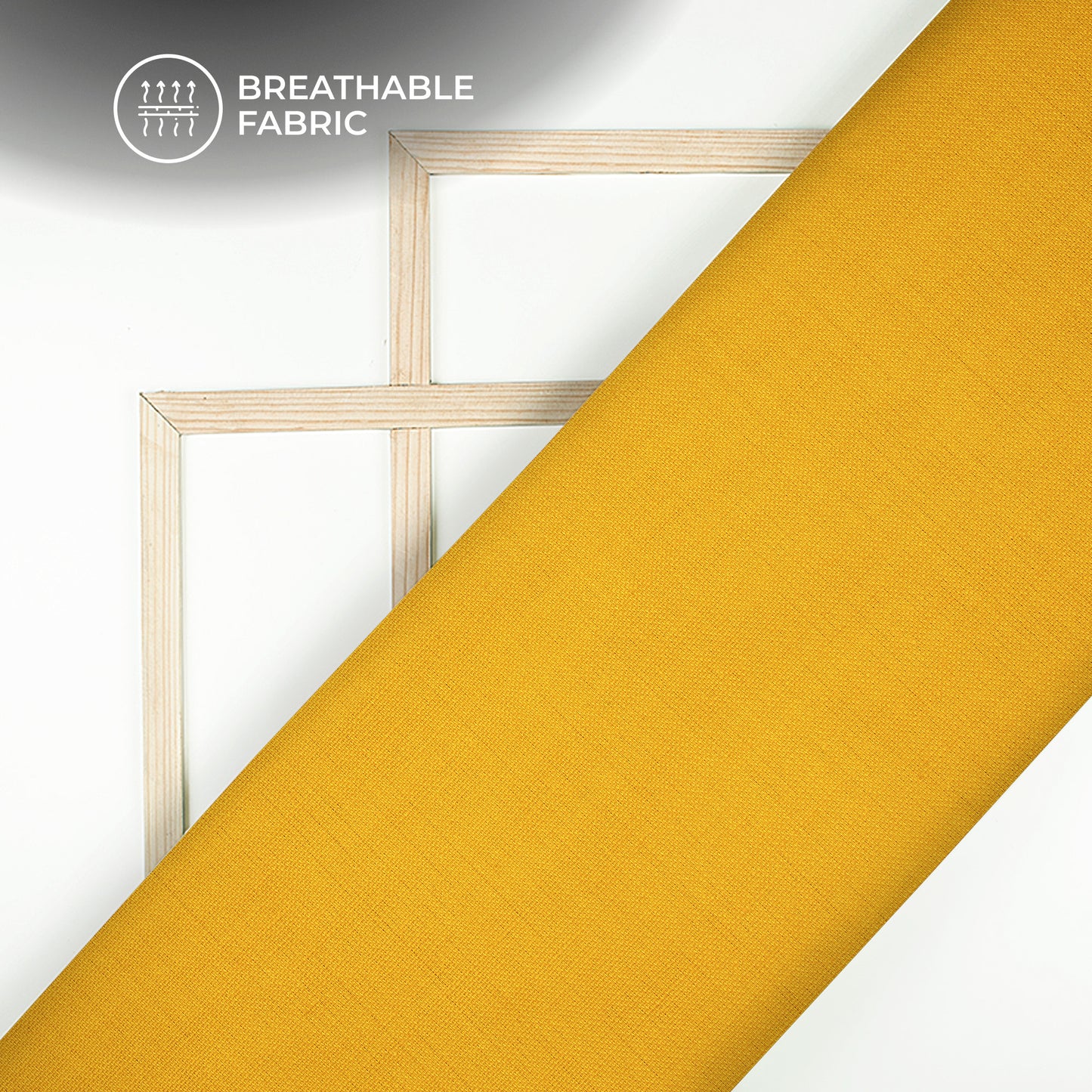 Munsell Yellow Plain Glazed Cotton Fabric