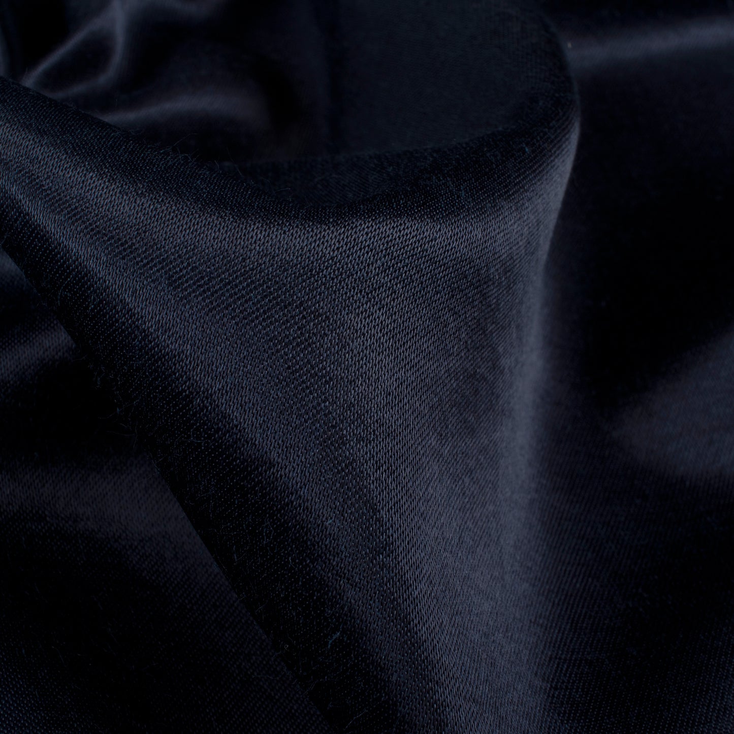 Navy Blue Plain Pure Mashru Silk Fabric