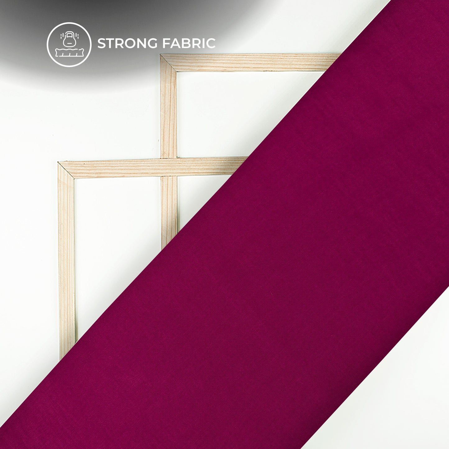 Plum Purple Plain Pure Natural Crepe Fabric