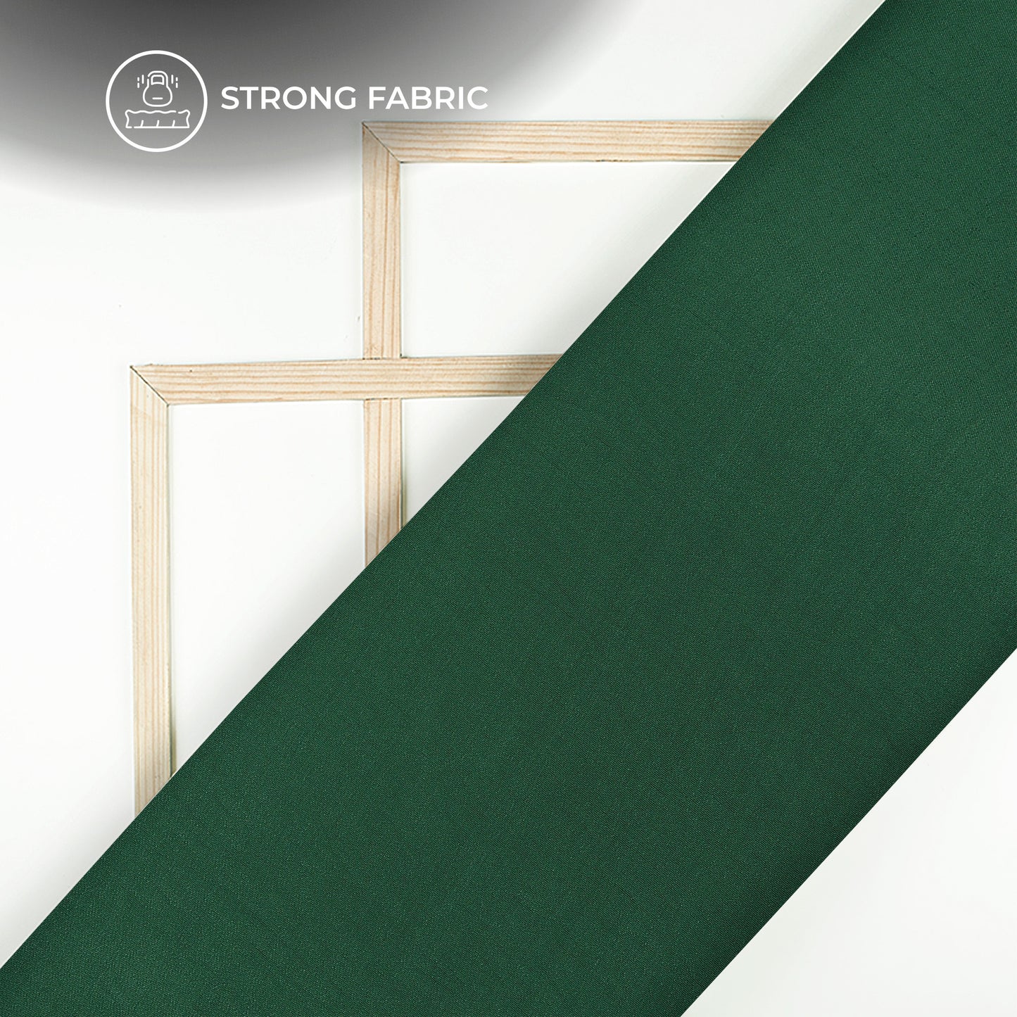 Castleton Green Plain Pure Natural Crepe Fabric