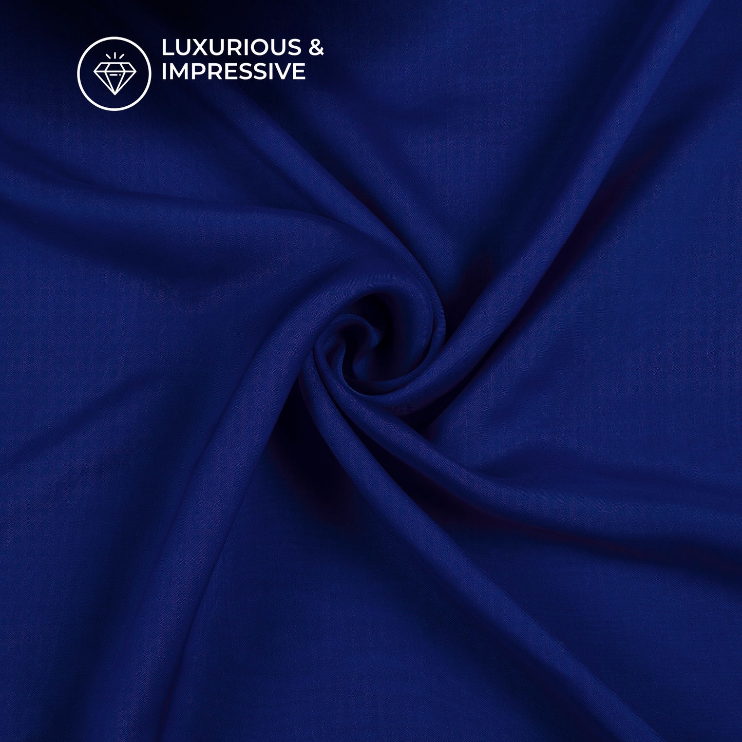 Royal Blue Plain Pure Organza Fabric