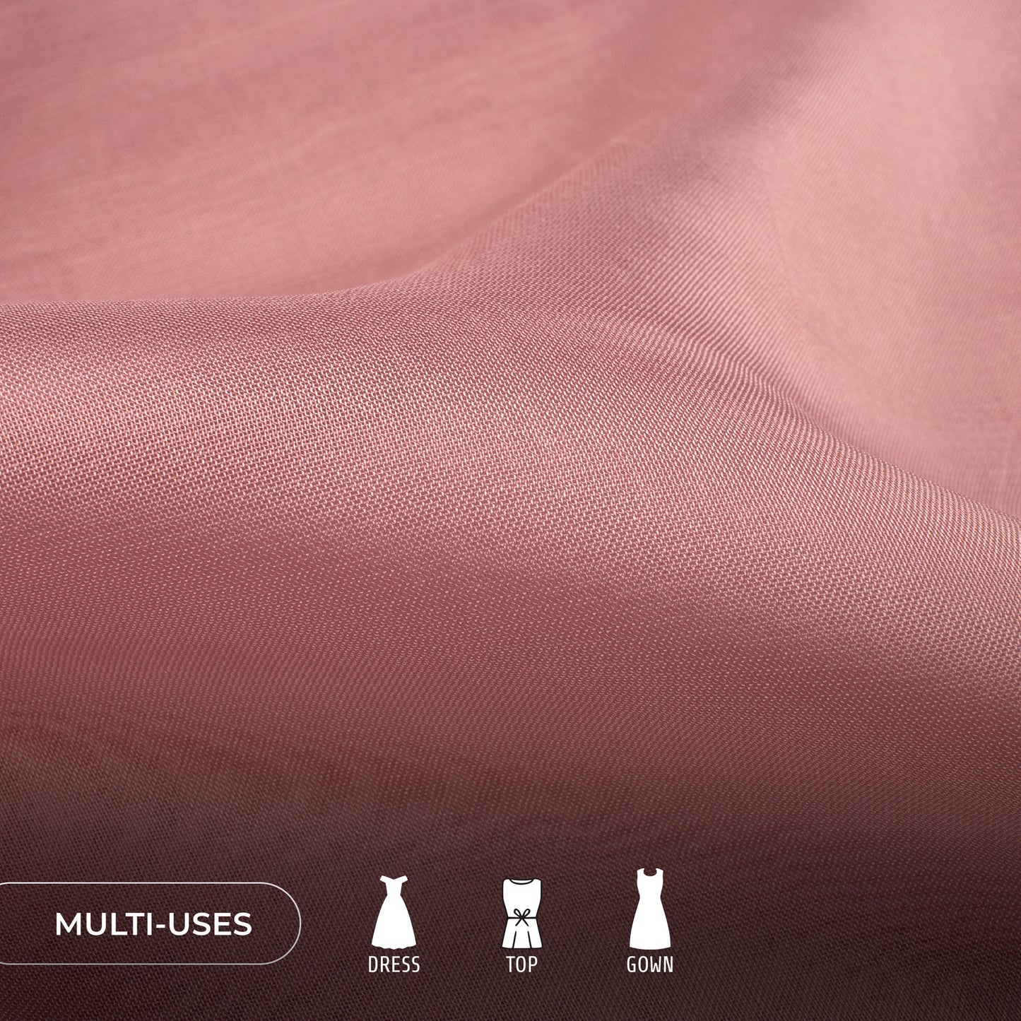 Salmon Pink Plain Pure Organza Fabric