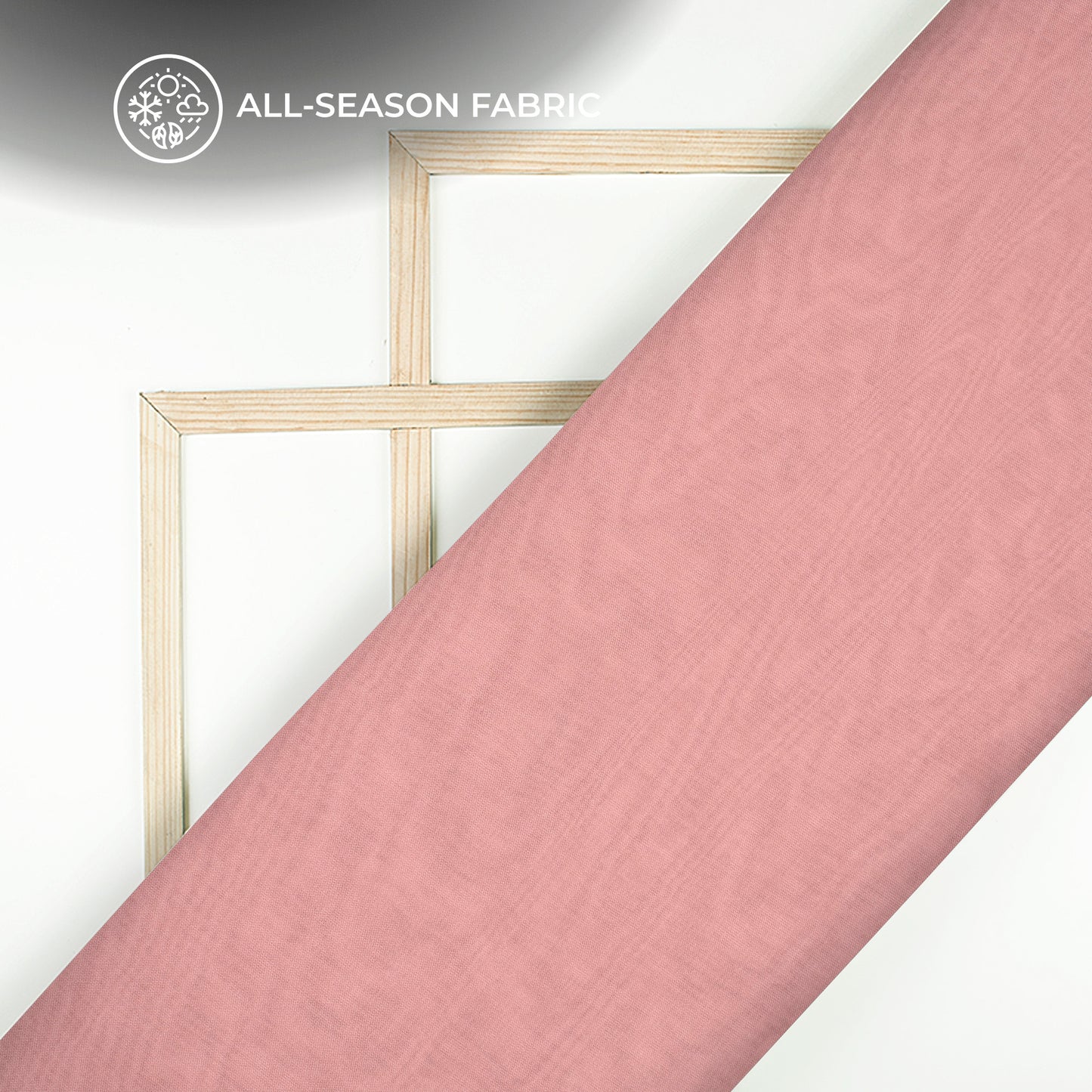 Salmon Pink Plain Pure Organza Fabric