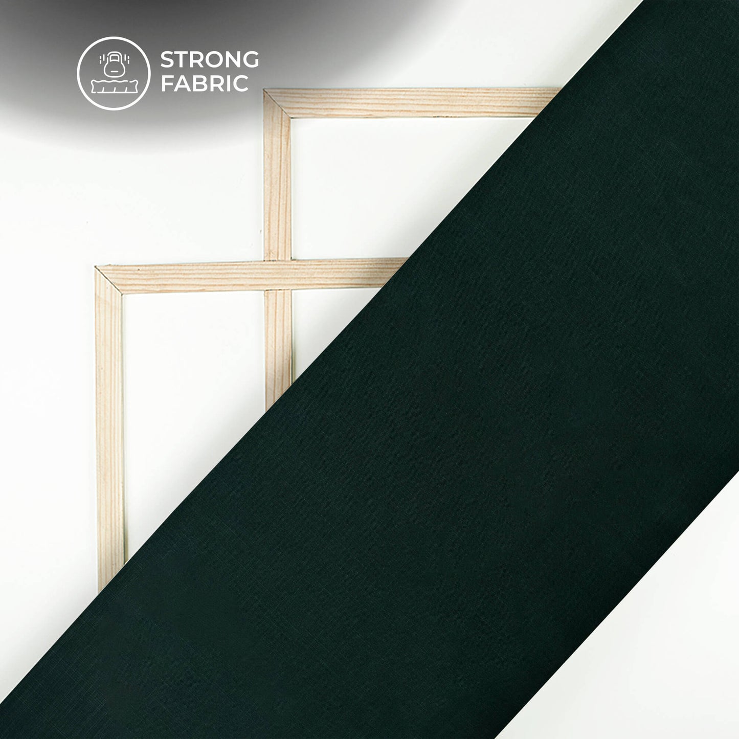 Castleton Green Plain Blend Cotton Slub Fabric