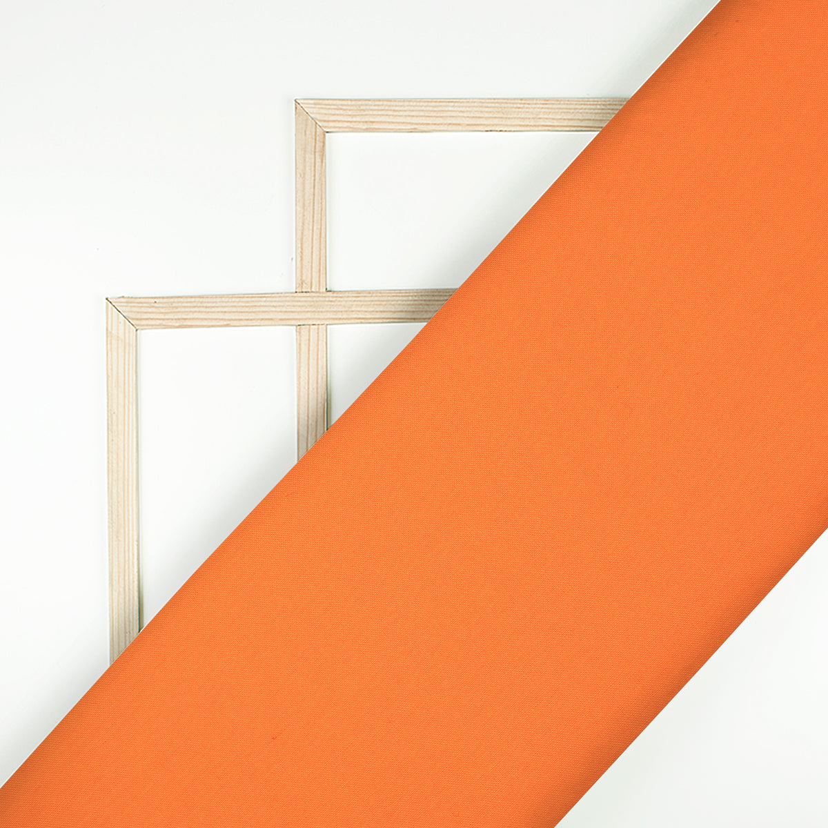 Orange Plain Viscose Rayon Fabric