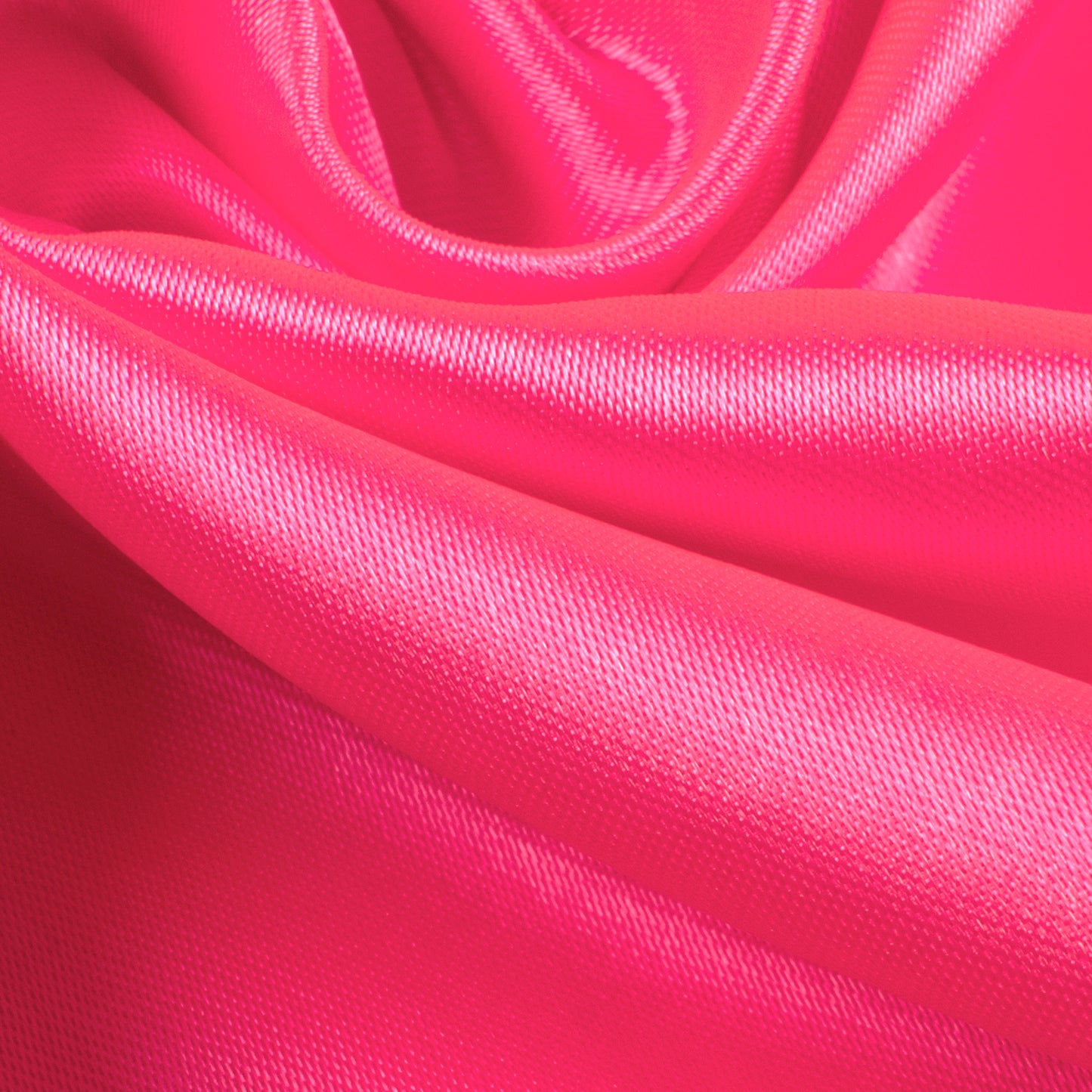 Magenta Pink Plain Neon Ultra Satin Fabric
