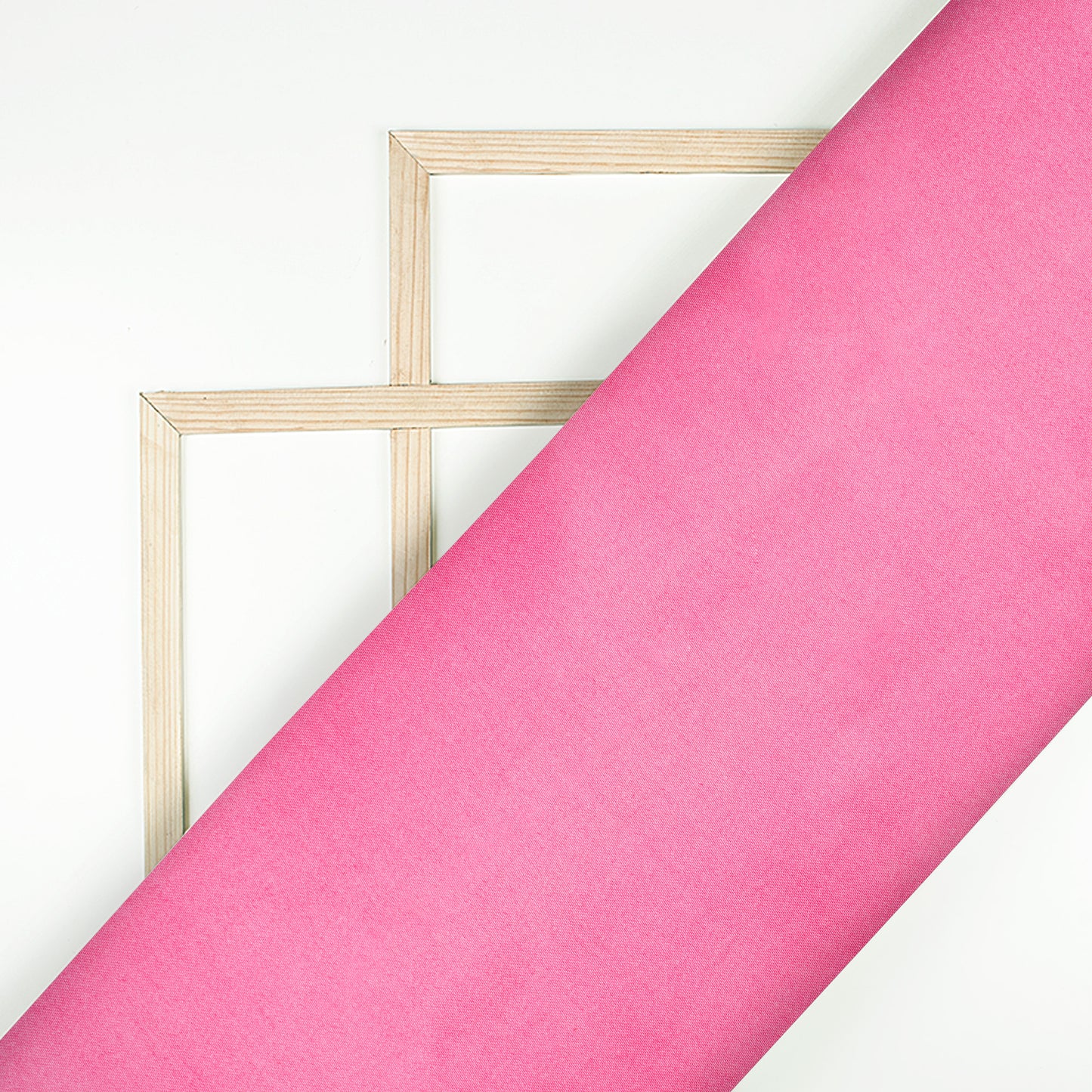 Flamingo Pink Plain Ultra Satin Fabric