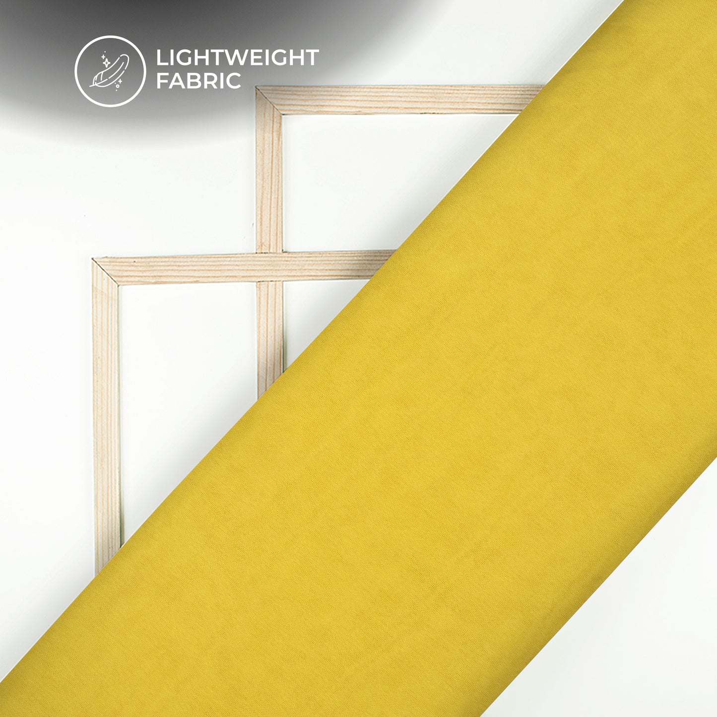 Lemon Yellow Plain Pure Georgette Fabric