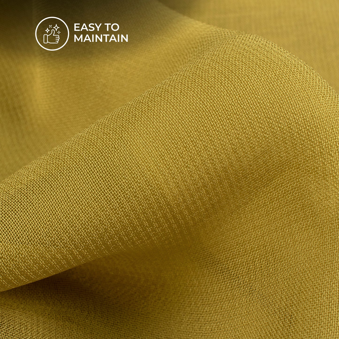 Macaroon Yellow Plain Pure Georgette Fabric