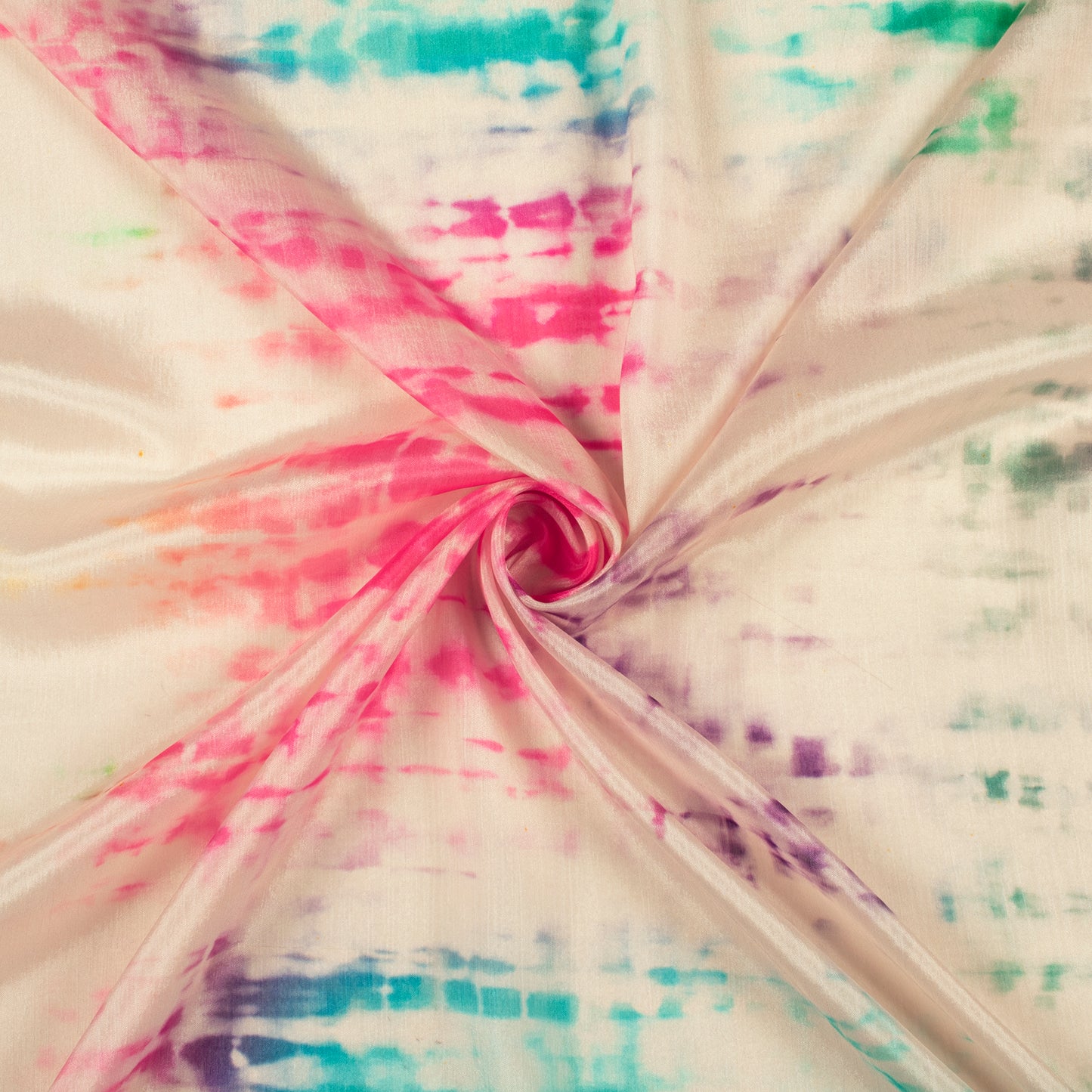 Exclusive Beige Shiiborii Digital Print Poly Chinnon Chiffon Fabric