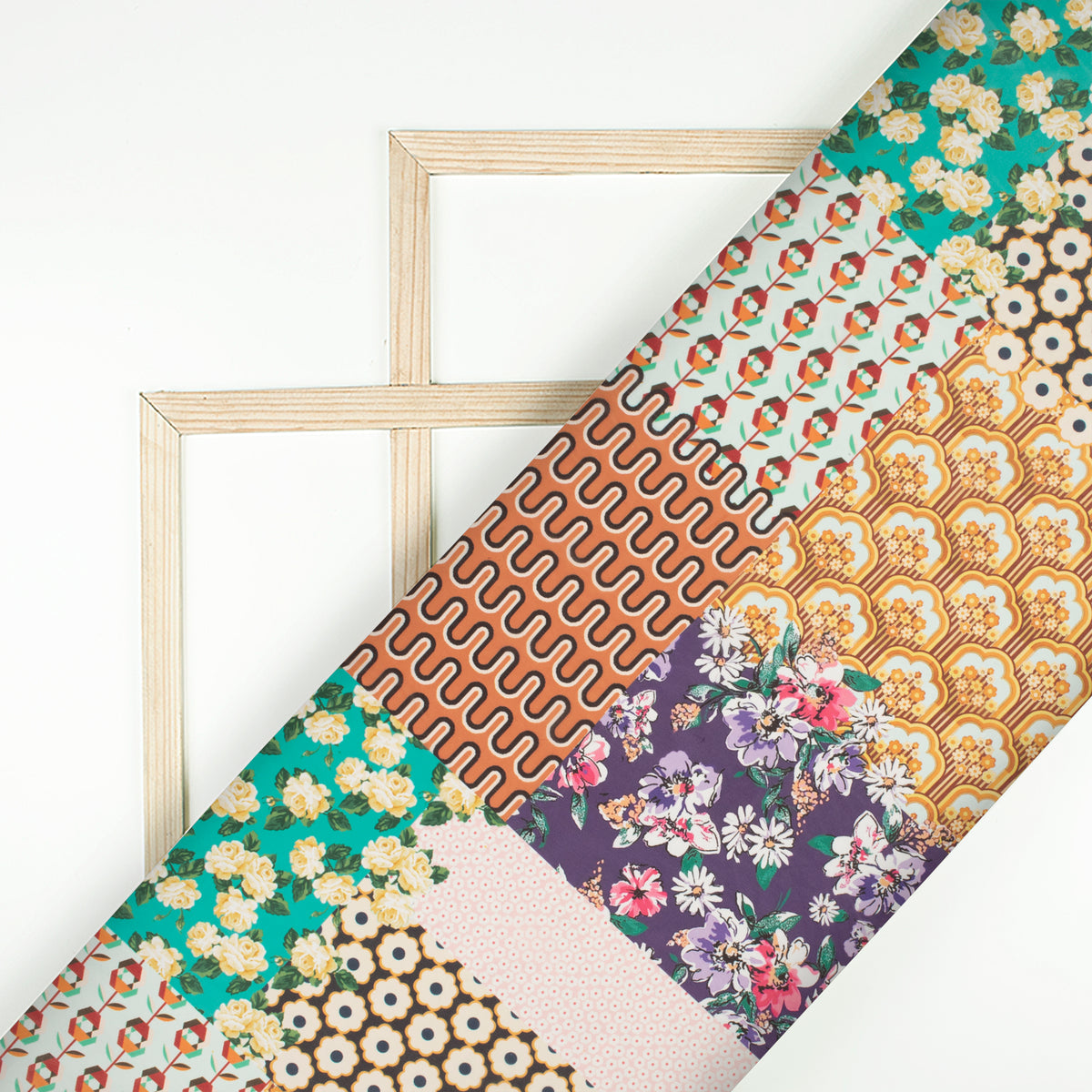 Exclusive Multi-Color Floral Digital Print Georgette Fabric