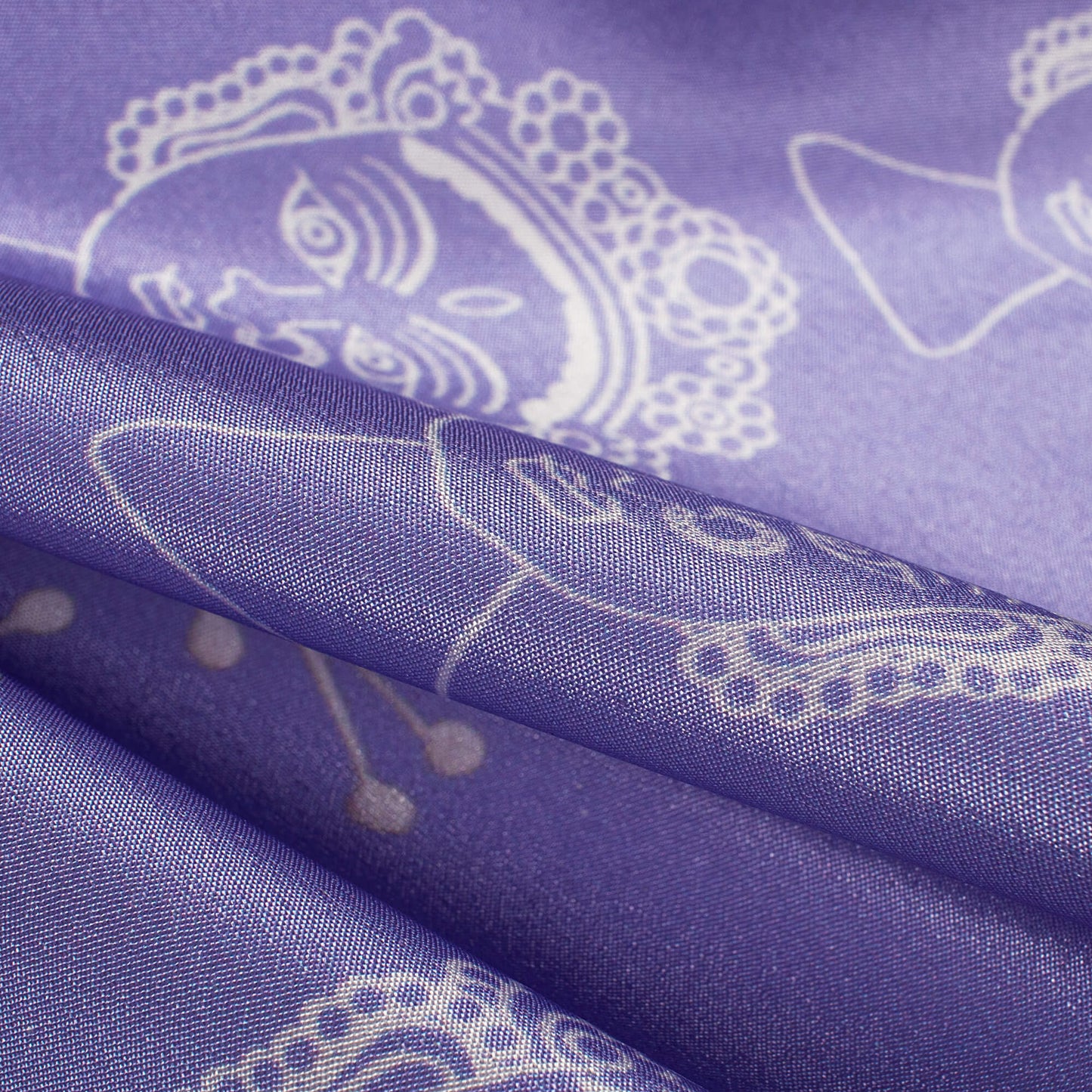 Exclusive Quirky Digital Print Crepe Silk Fabric