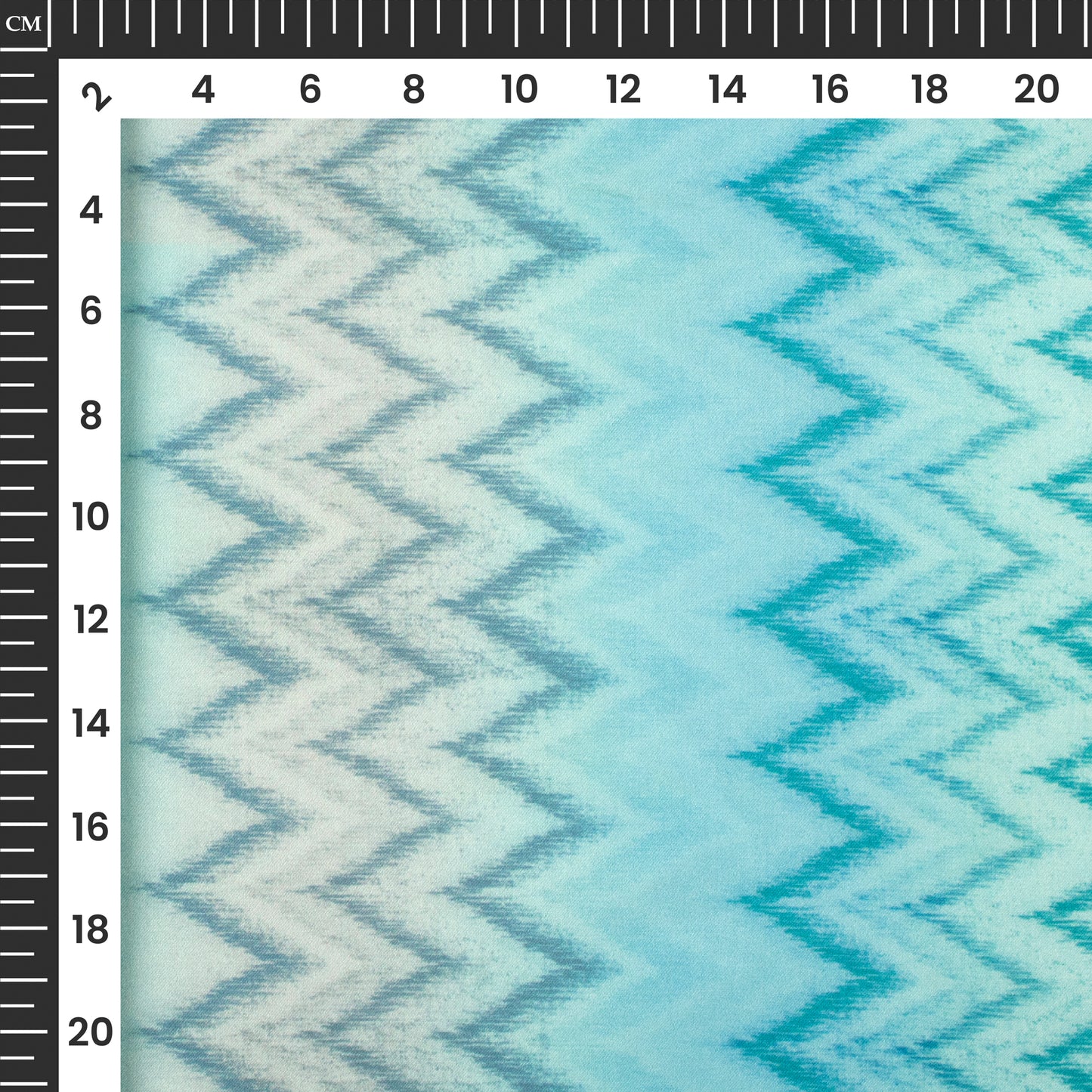 Attractive Chevron Digital Print Georgette Satin Fabric
