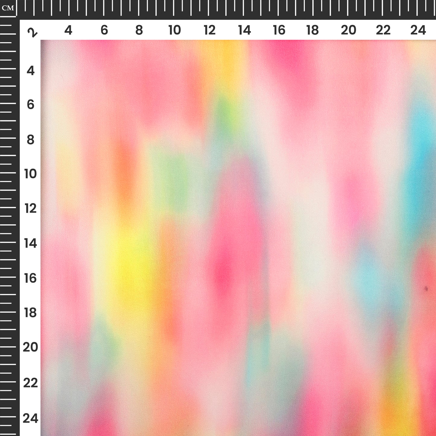 Tie Dye Digital Print Georgette Satin Fabric
