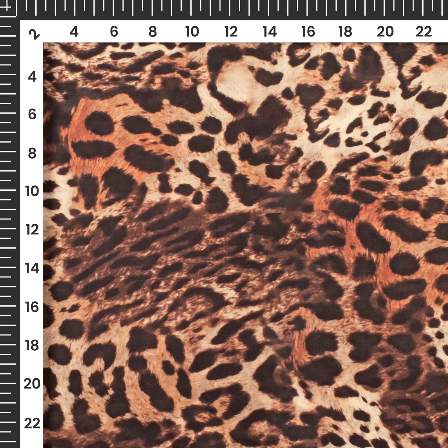 Bestselling Leopard Digital Print Imported Satin Fabric