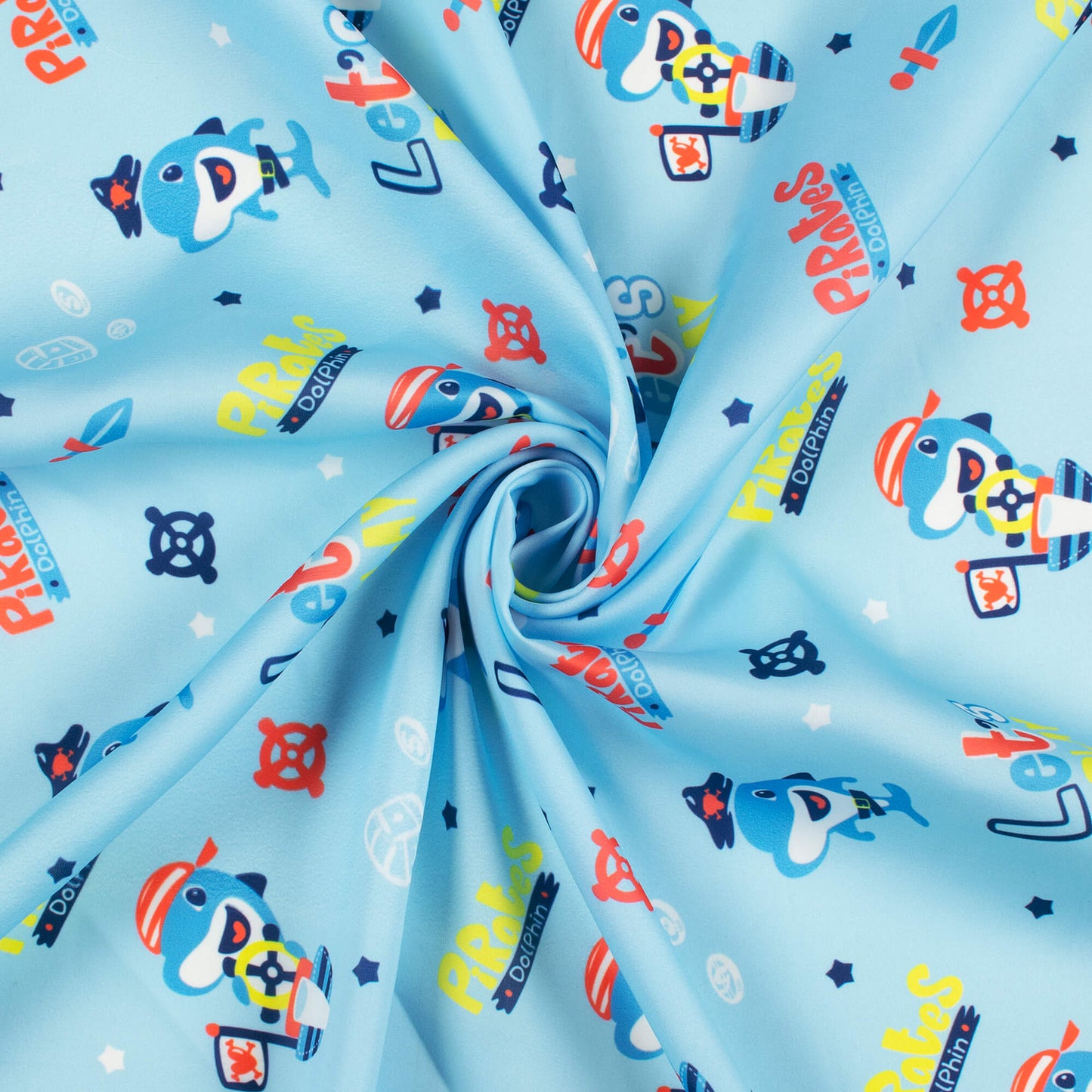 Bestselling Kids Digital Print Imported Satin Fabric