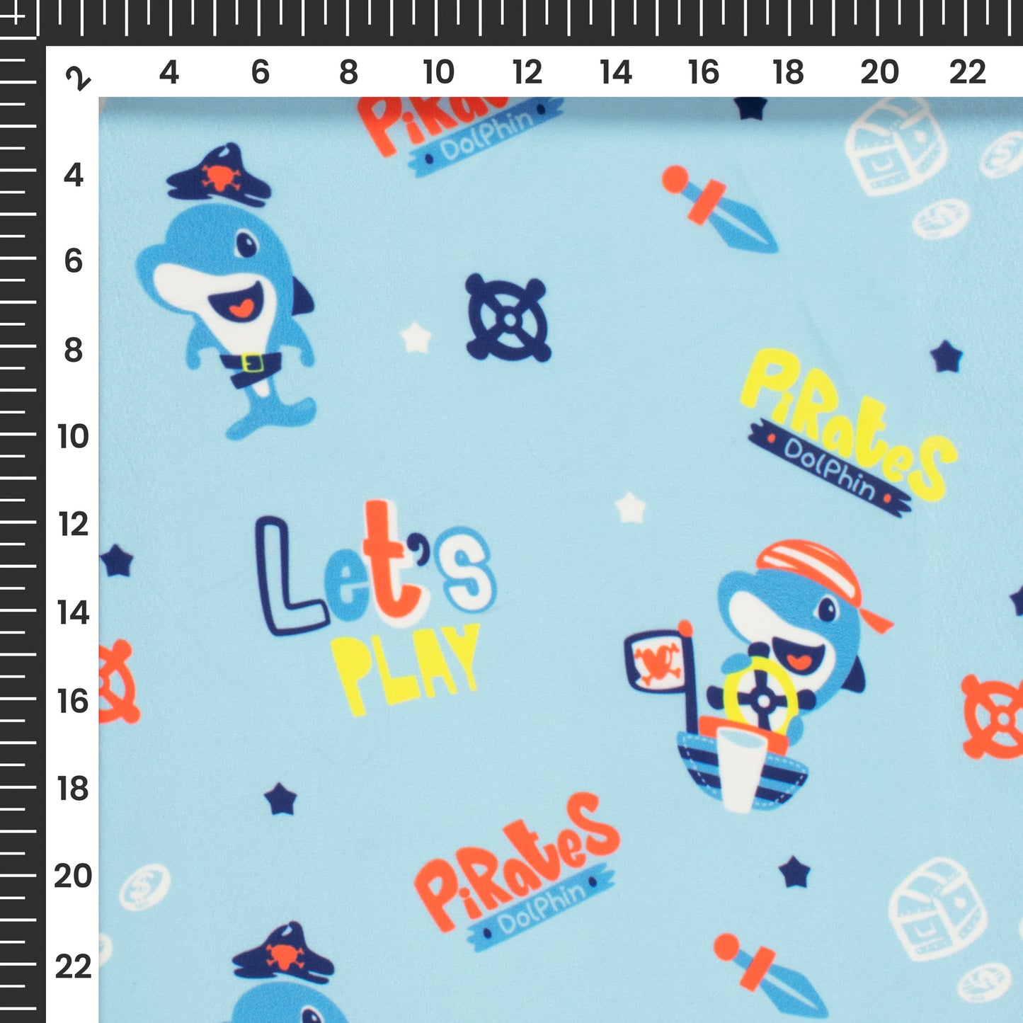 Bestselling Kids Digital Print Imported Satin Fabric