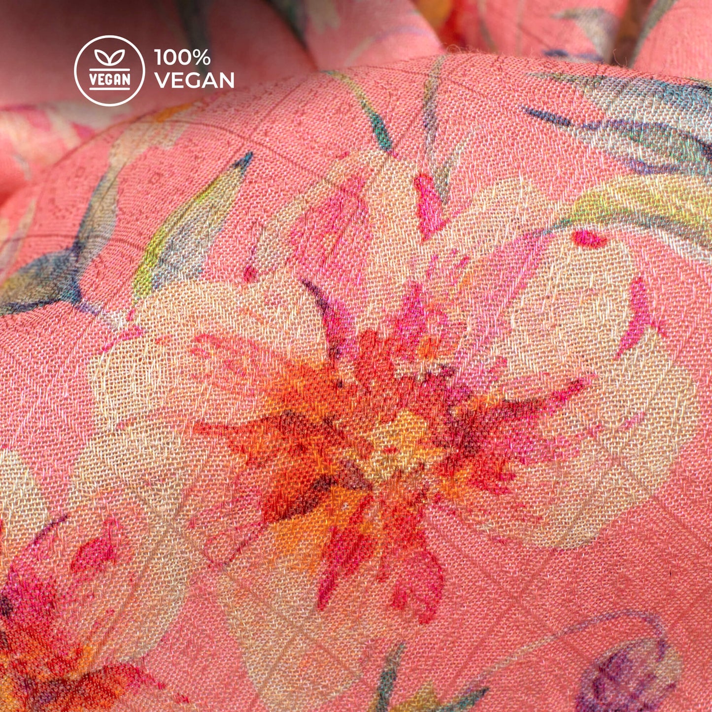 Attractive Floral Printed Sustainable Corn Fabric