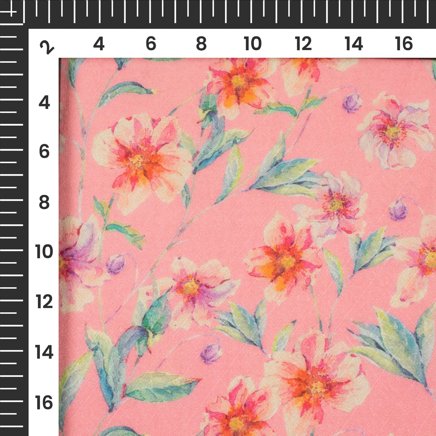 Attractive Floral Printed Sustainable Corn Fabric