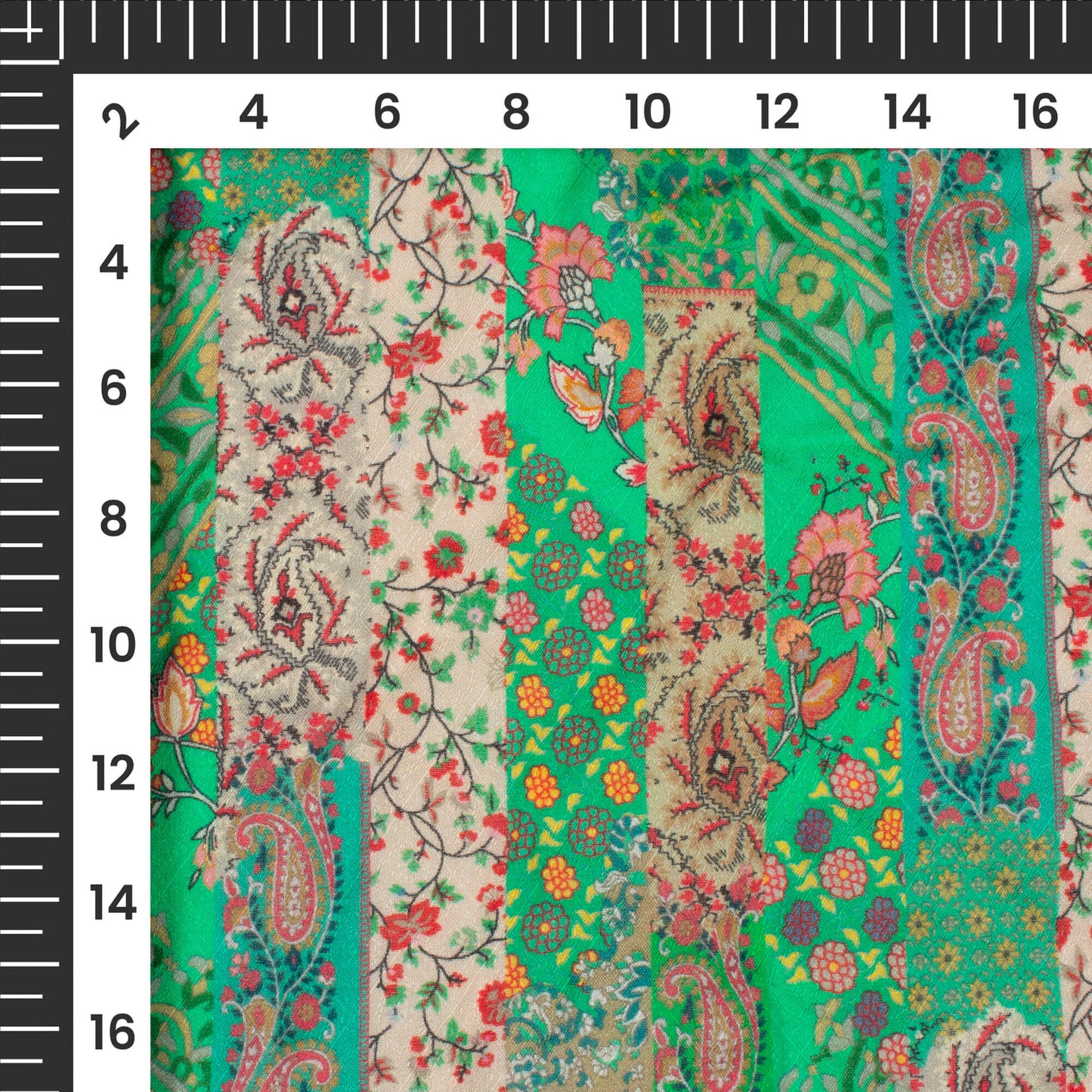 Ethnic Floral Printed Sustainable Corn Fabric