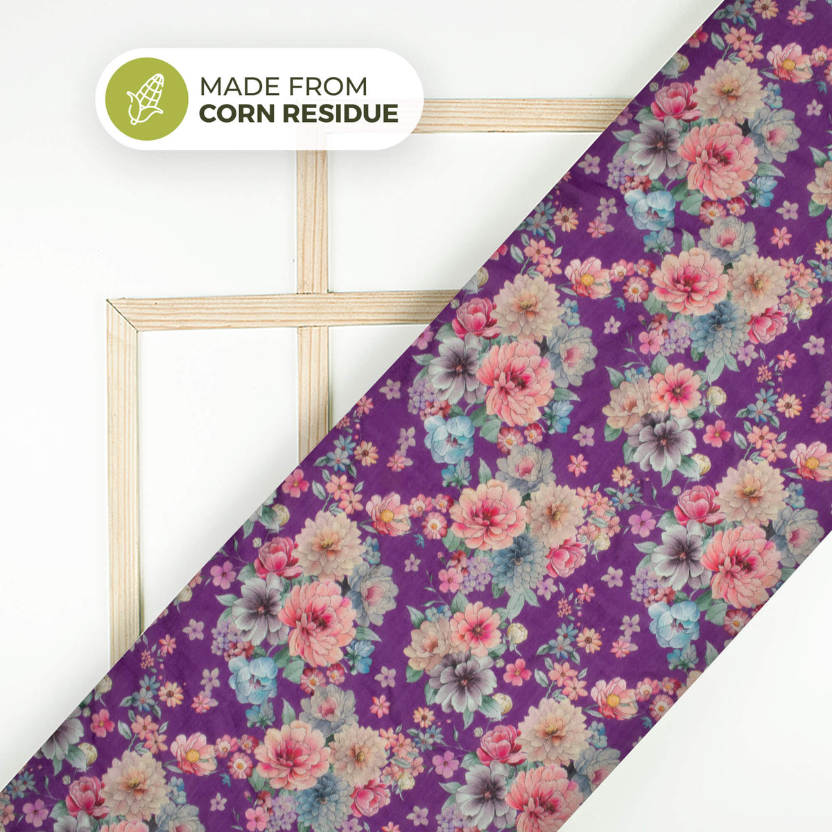 Bestselling Floral Printed Sustainable Corn Fabric