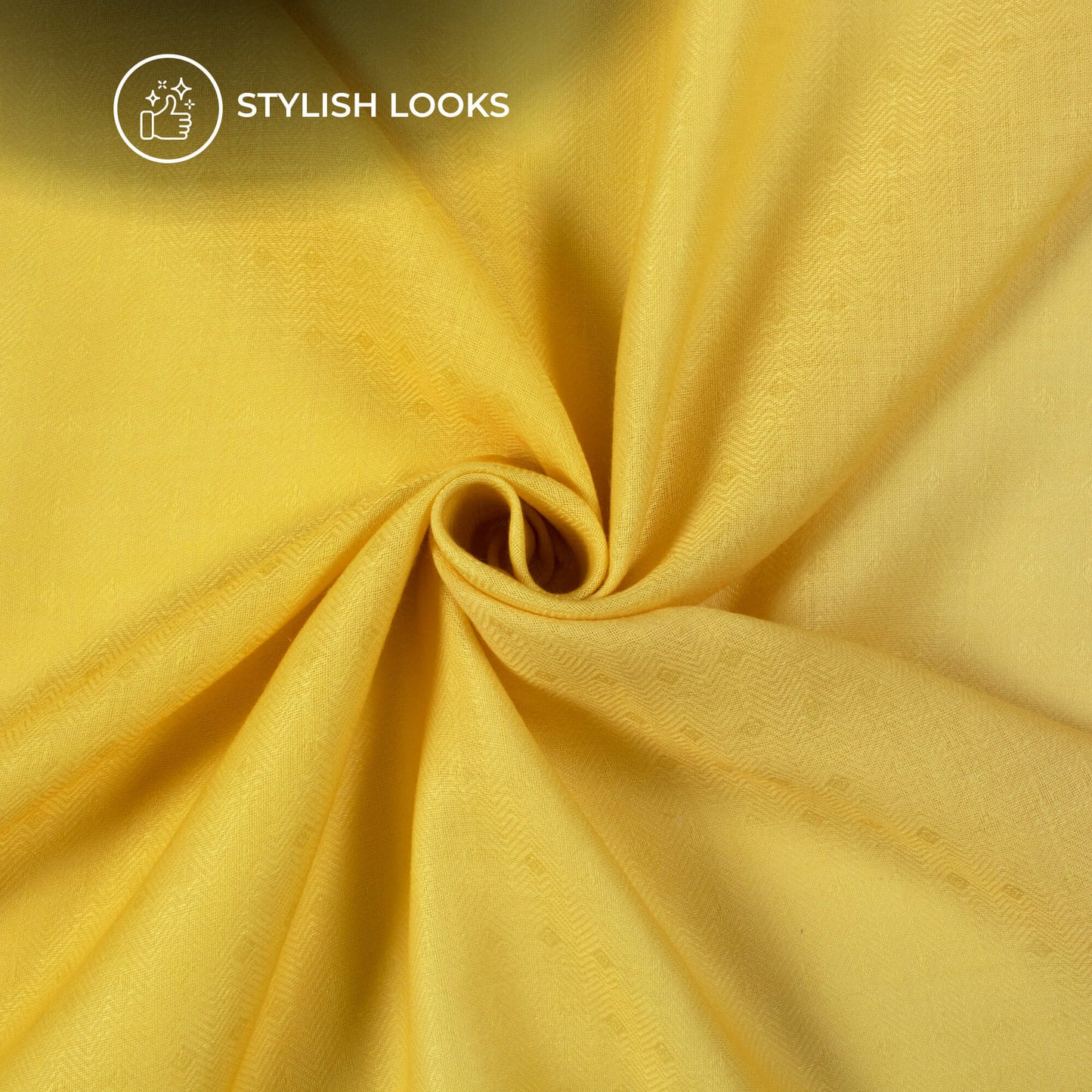 Yellow Ombre Digital Print Elegant Blend Pashmina Fabric
