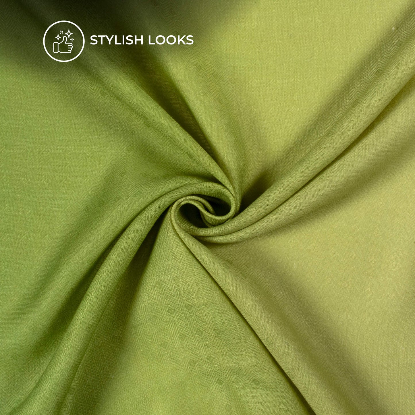 Green Ombre Digital Print Elegant Blend Pashmina Fabric