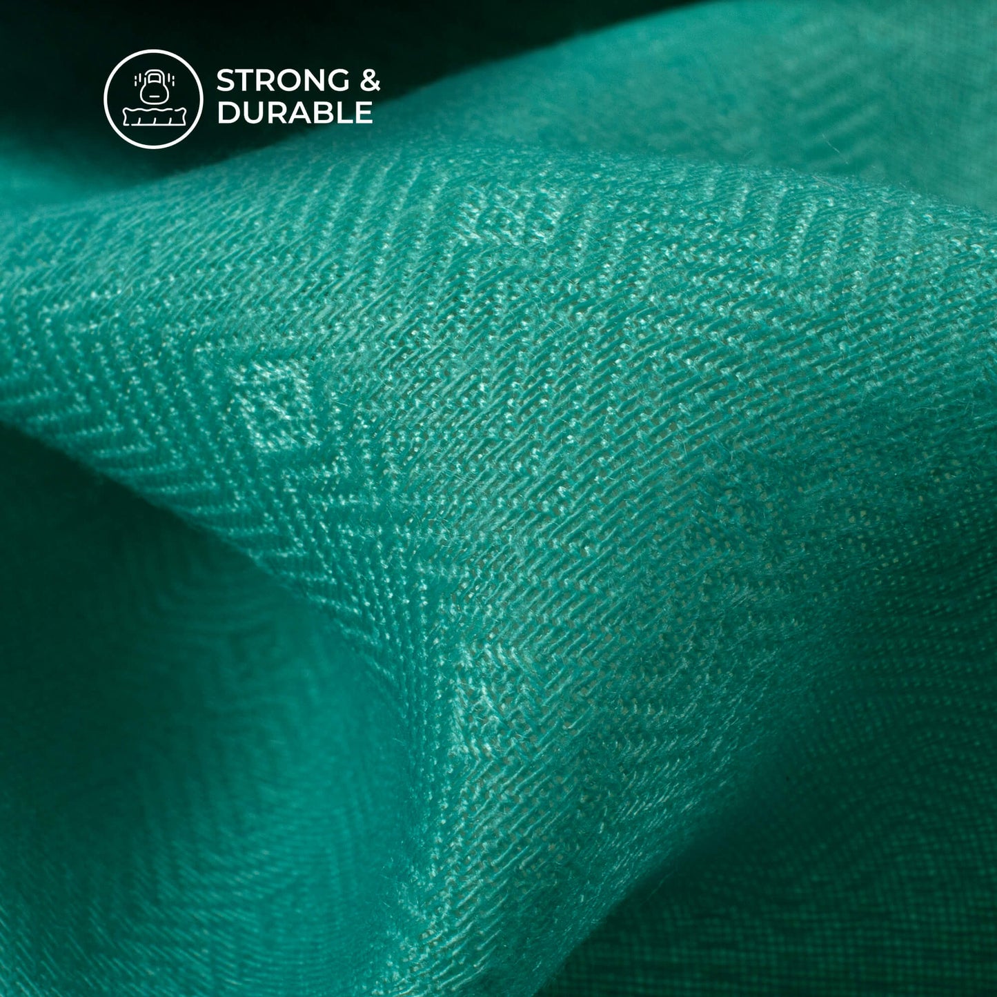 Tiffany Blue Ombre Digital Print Elegant Blend Pashmina Fabric