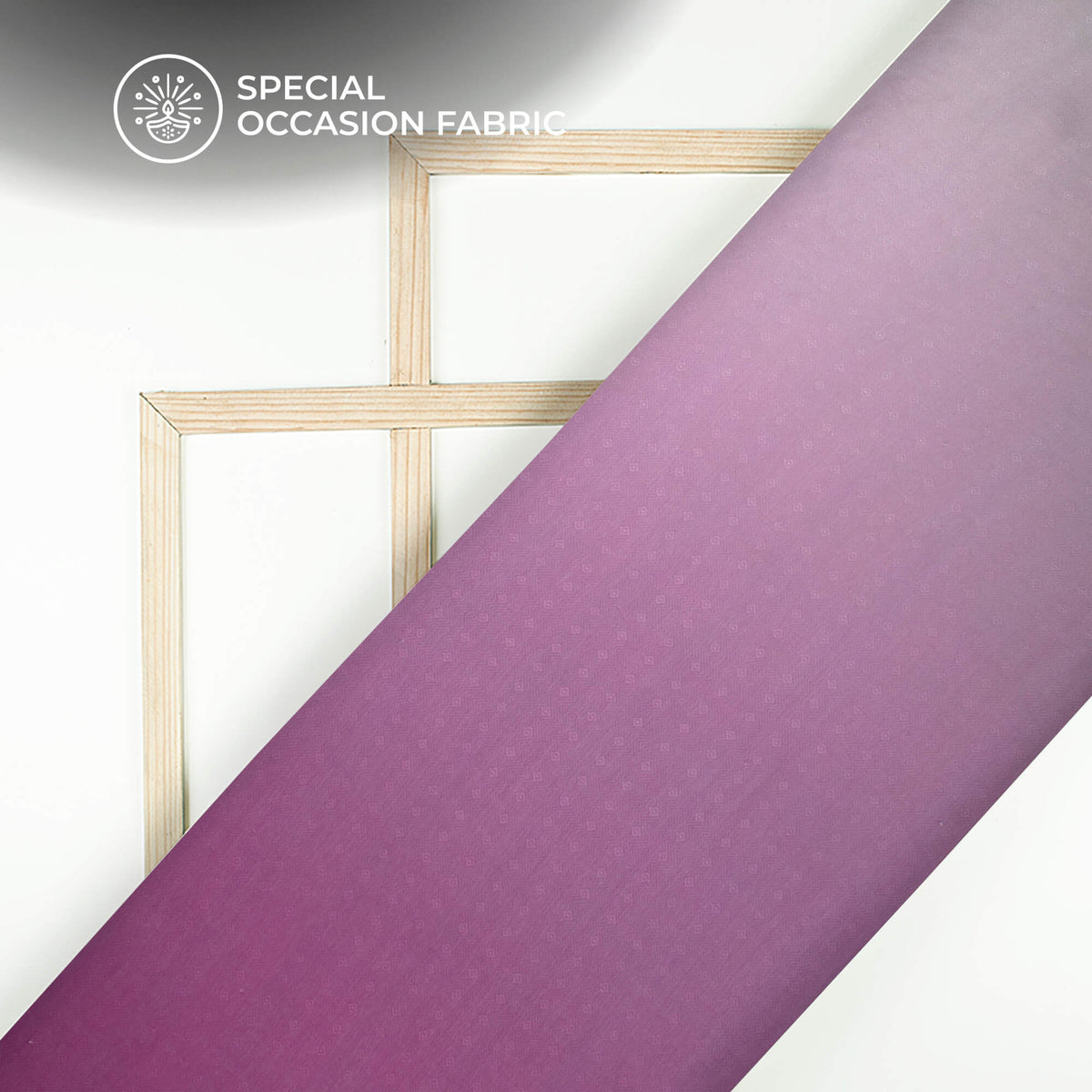Lilac Purple Ombre Digital Print Elegant Blend Pashmina Fabric
