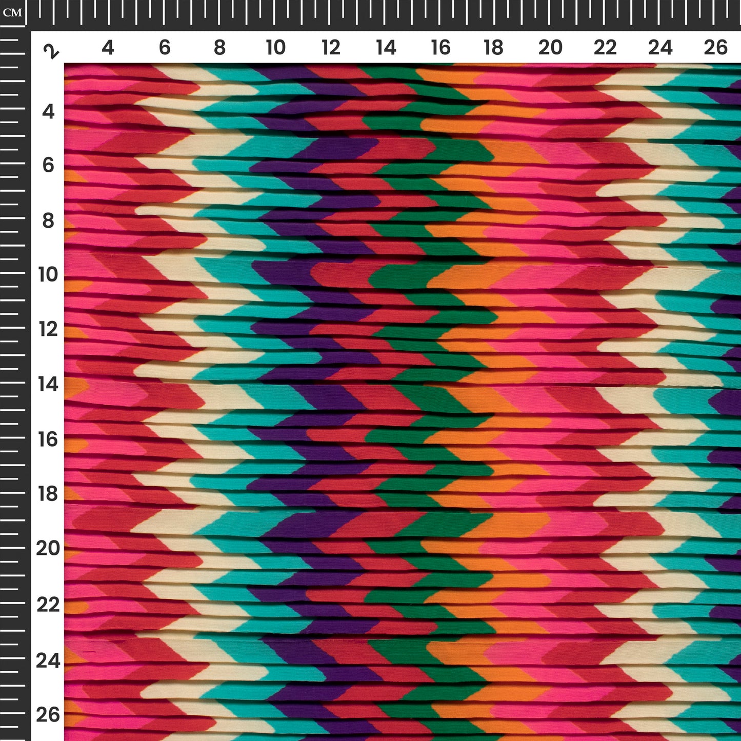 Bestselling Chevon Pleated Crepe Satin Fabric