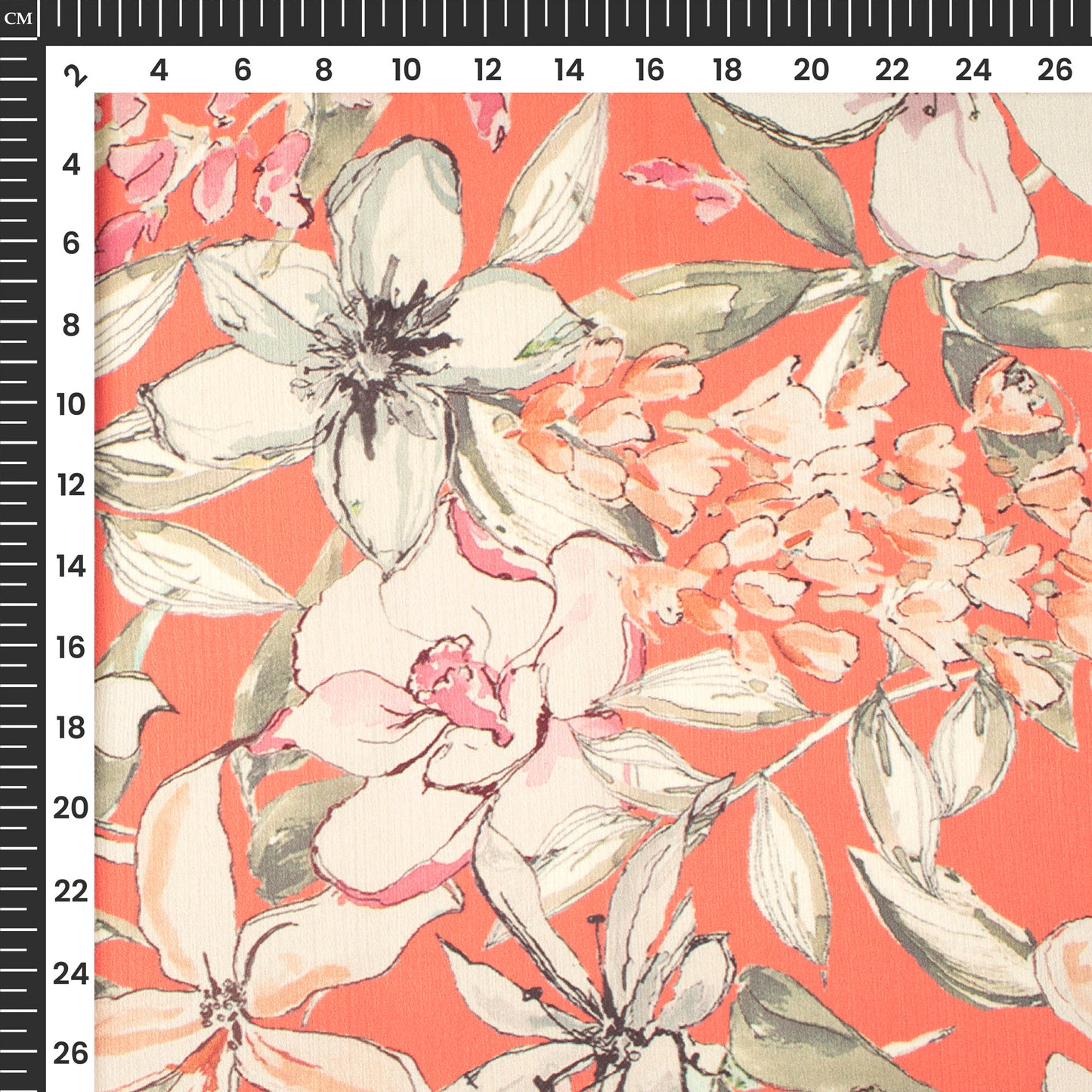 Bestselling Floral Digital Print Chiffon Satin Fabric