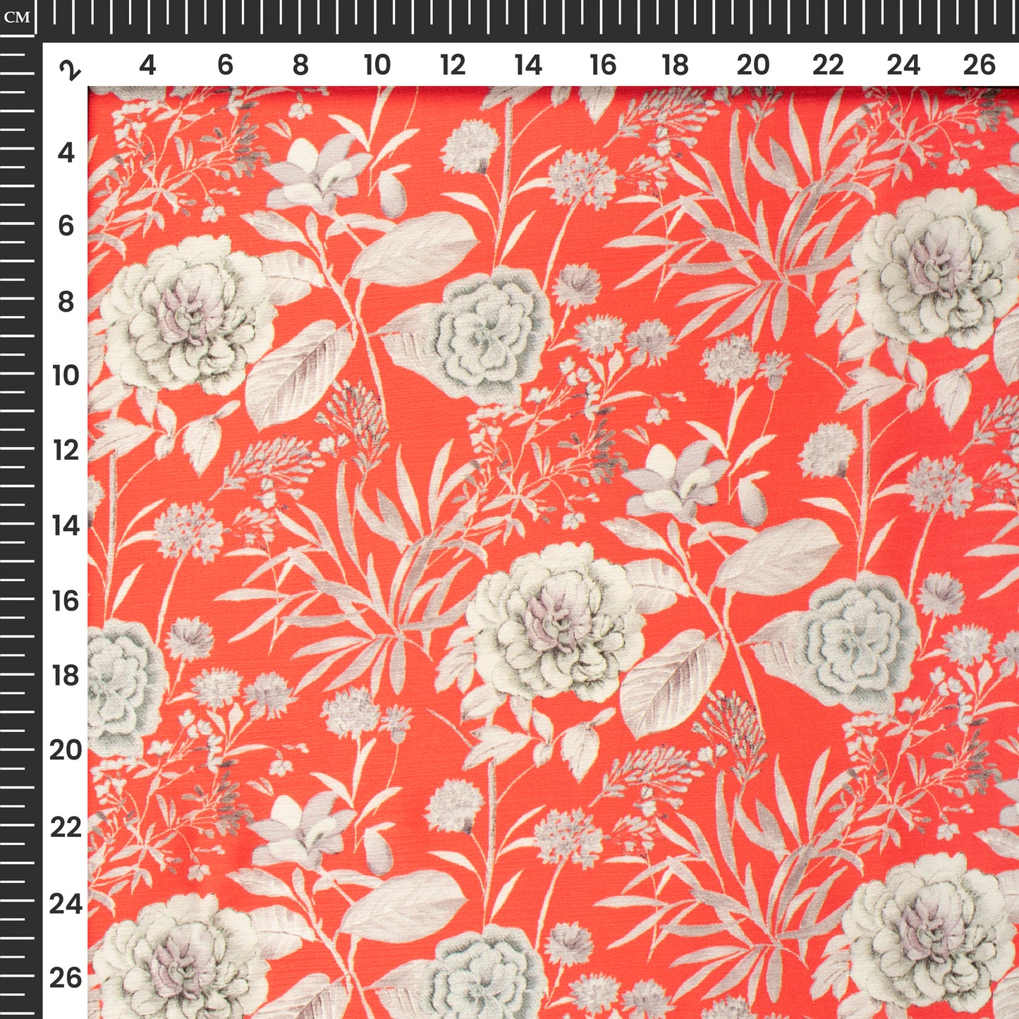 Lovely Floral Digital Print Chiffon Satin Fabric