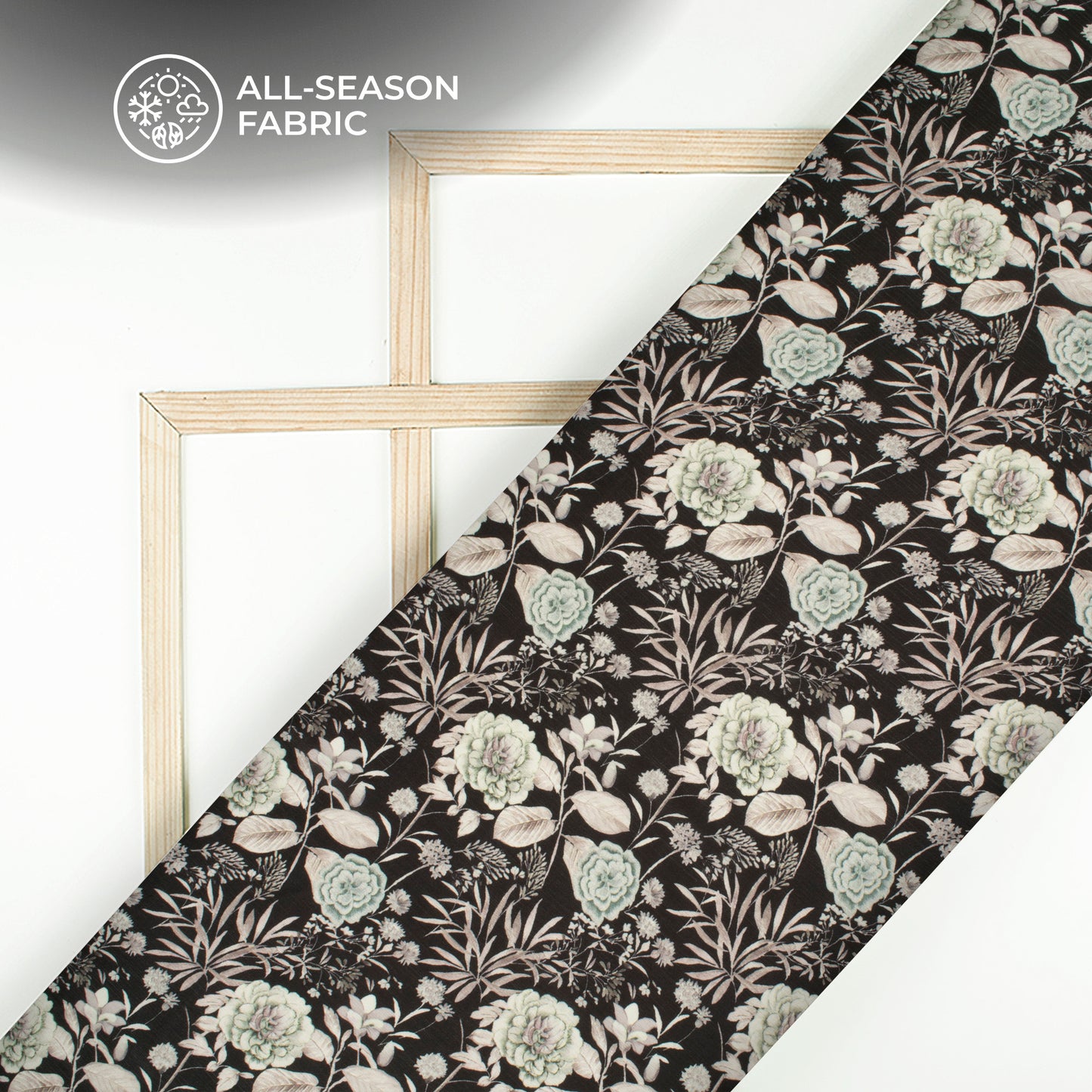 Lovely Floral Digital Print Chiffon Satin Fabric