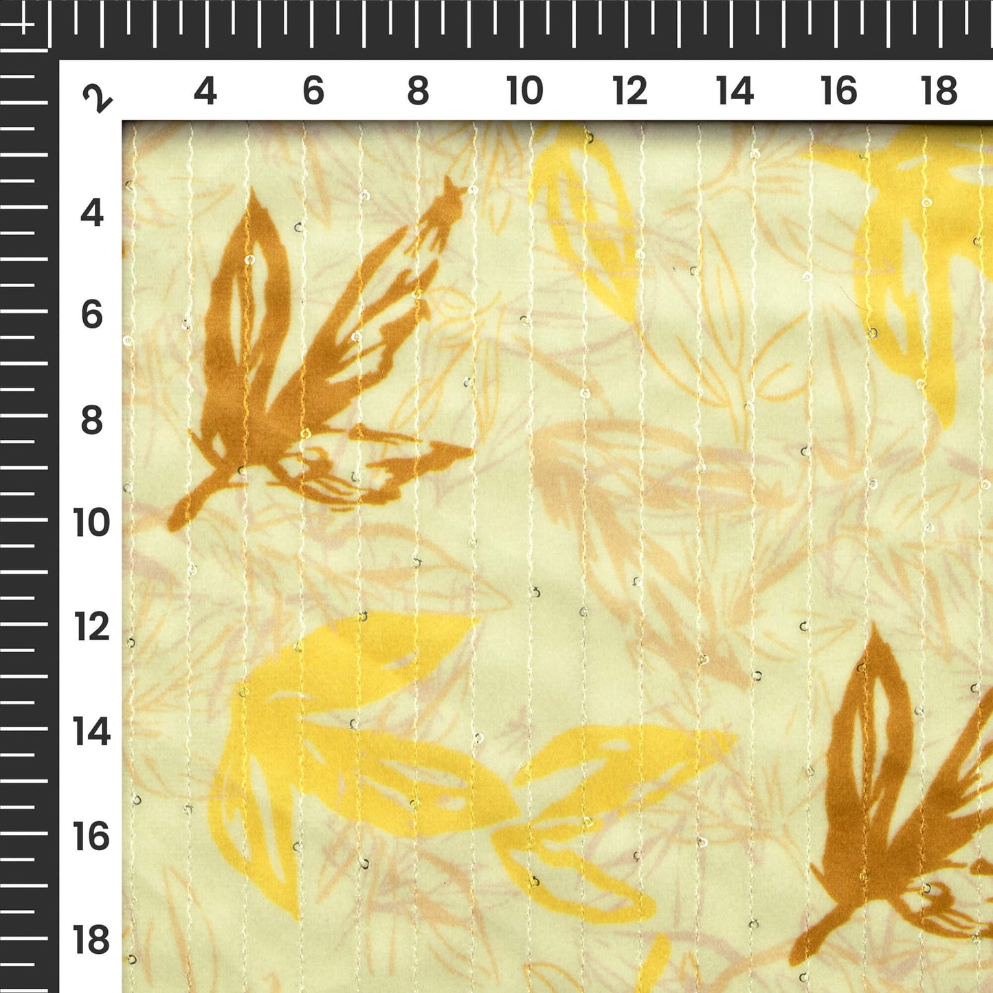 Expressive Floral Digital Print Superior Sequins Velvet Fabric (Width 54 Inches)