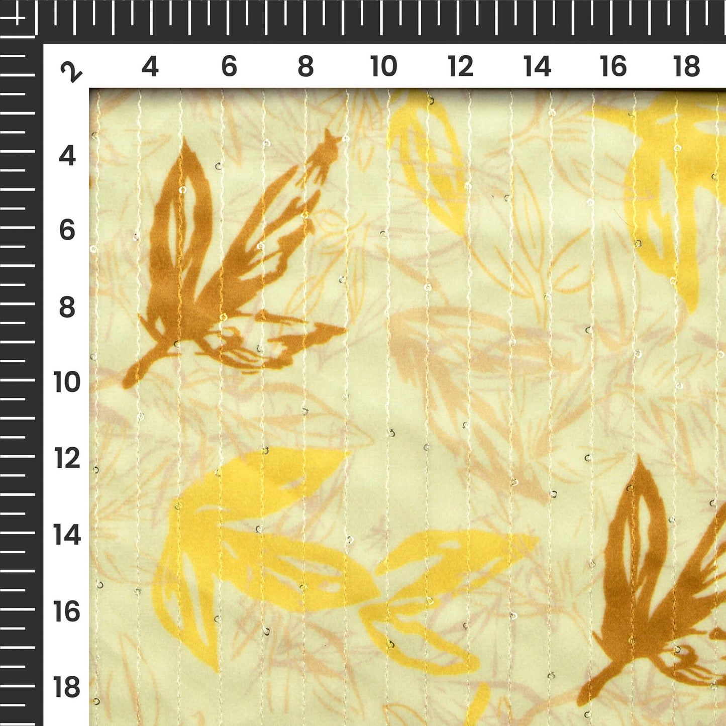Expressive Floral Digital Print Superior Sequins Velvet Fabric (Width 58 Inches)