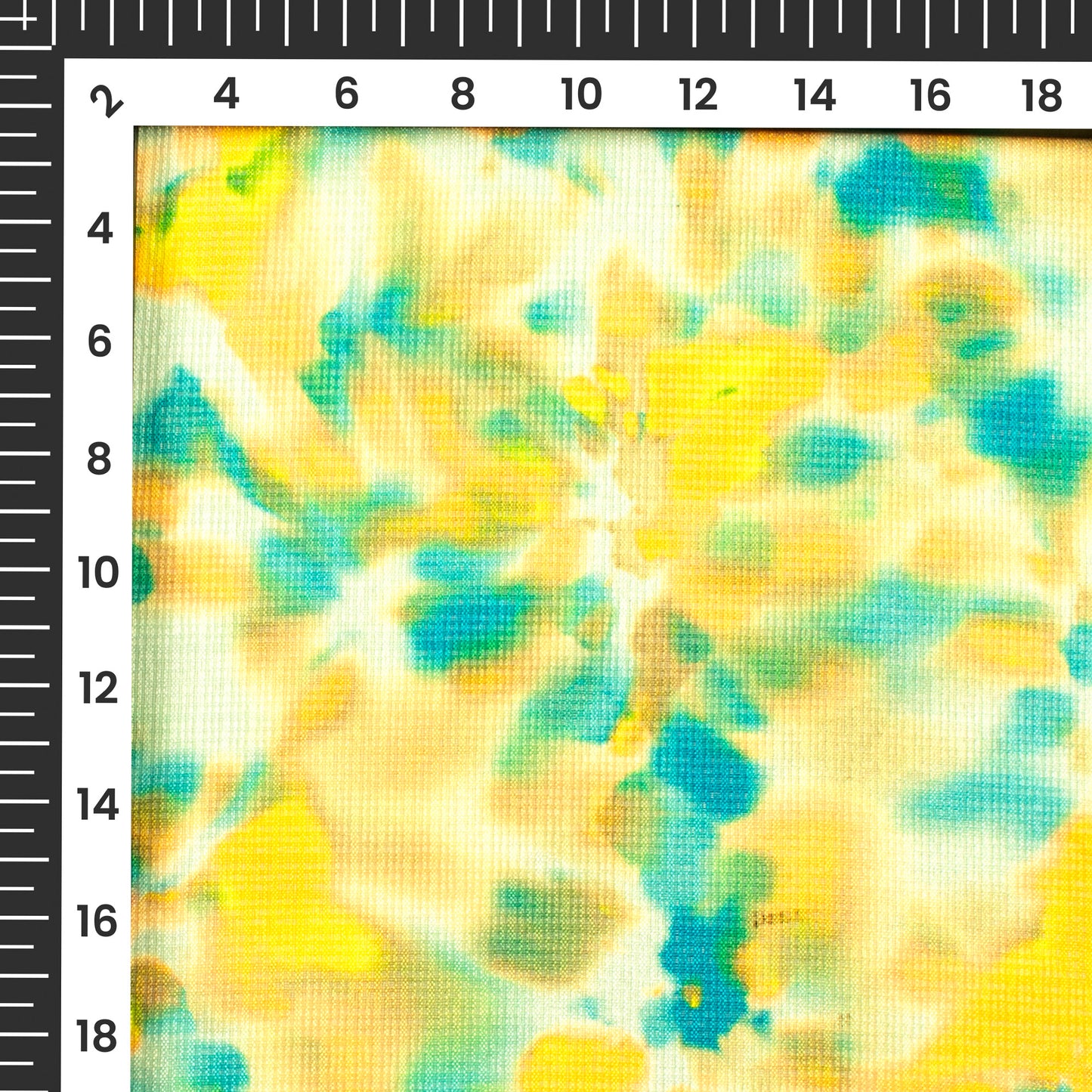 Neon Best Selling: Tie And Dye Digital Print Kota Doria Fabric