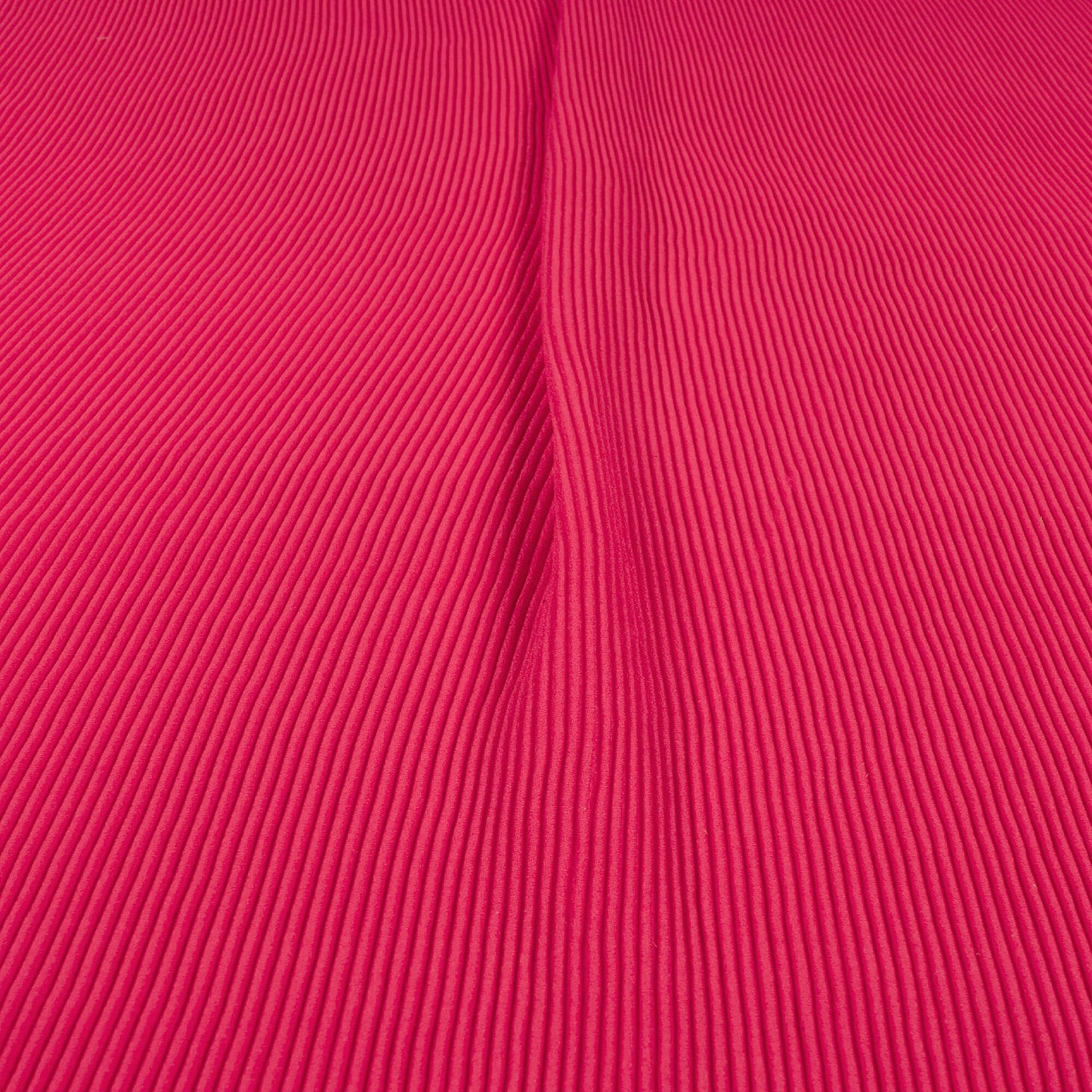 Classic Hot Pink Plain Pleated Moss Georgette Fabric