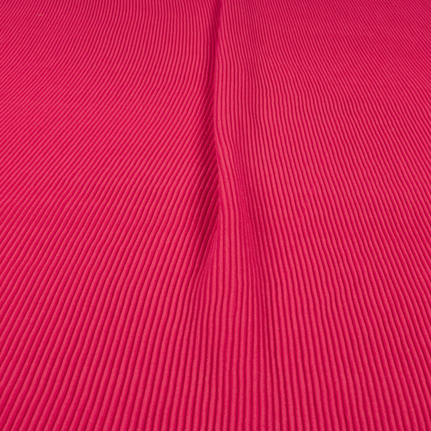 Classic Hot Pink Plain Pleated Moss Georgette Fabric