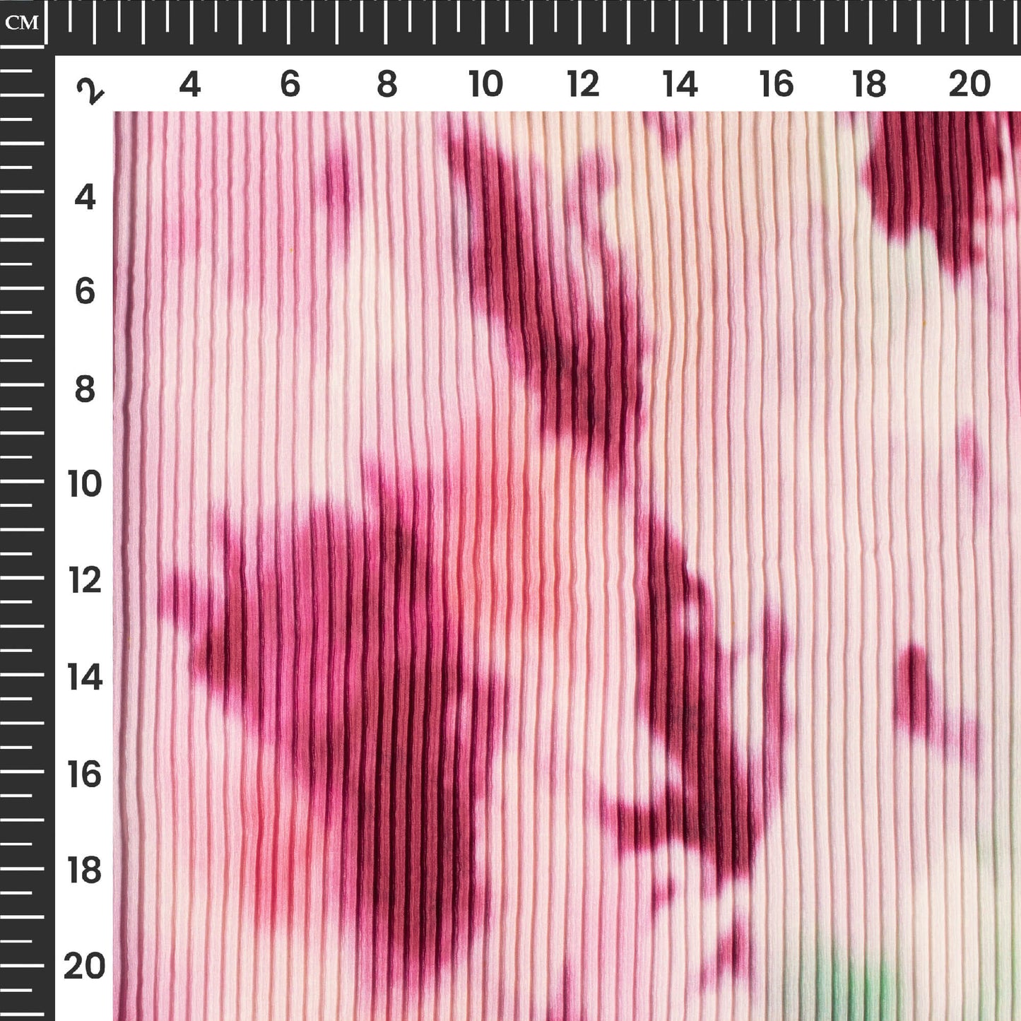 Best Selling Tye And Dye Pleated Crepe Satin Fabric