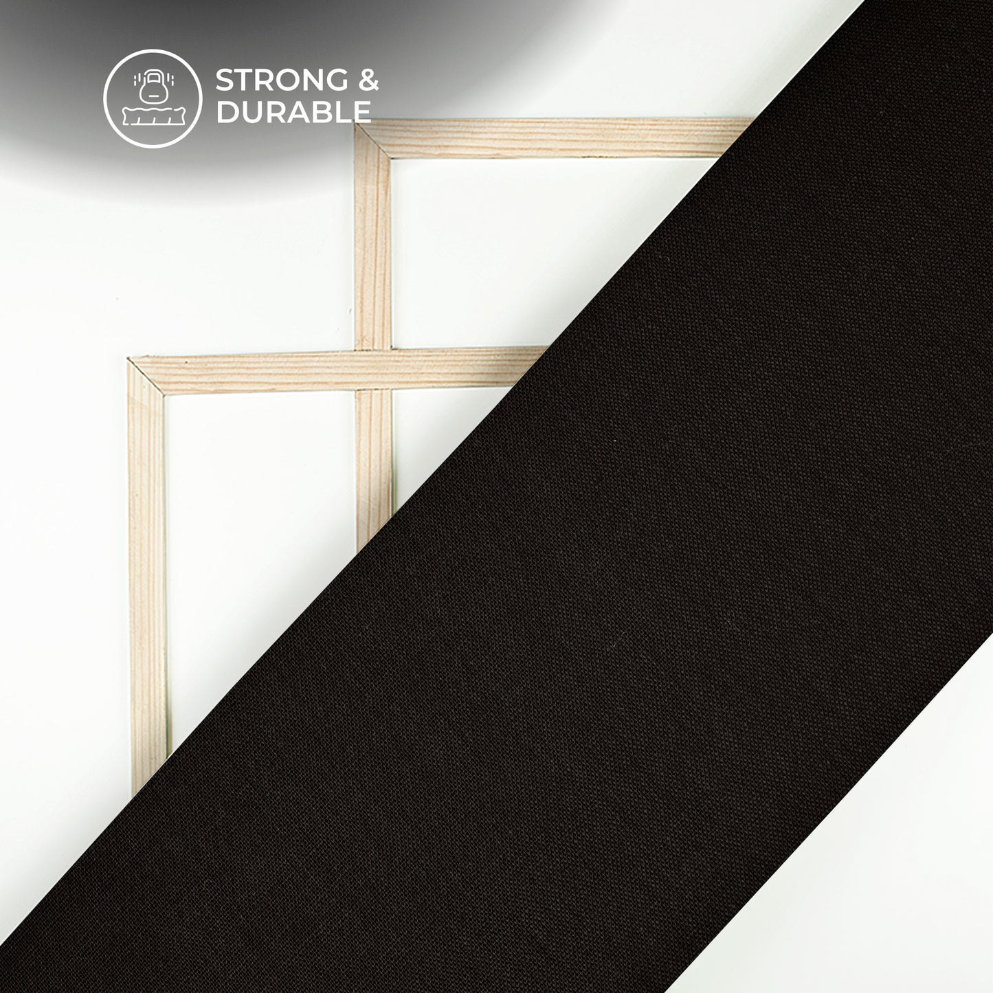 Black Plain Cotton Linen Shirting Fabric