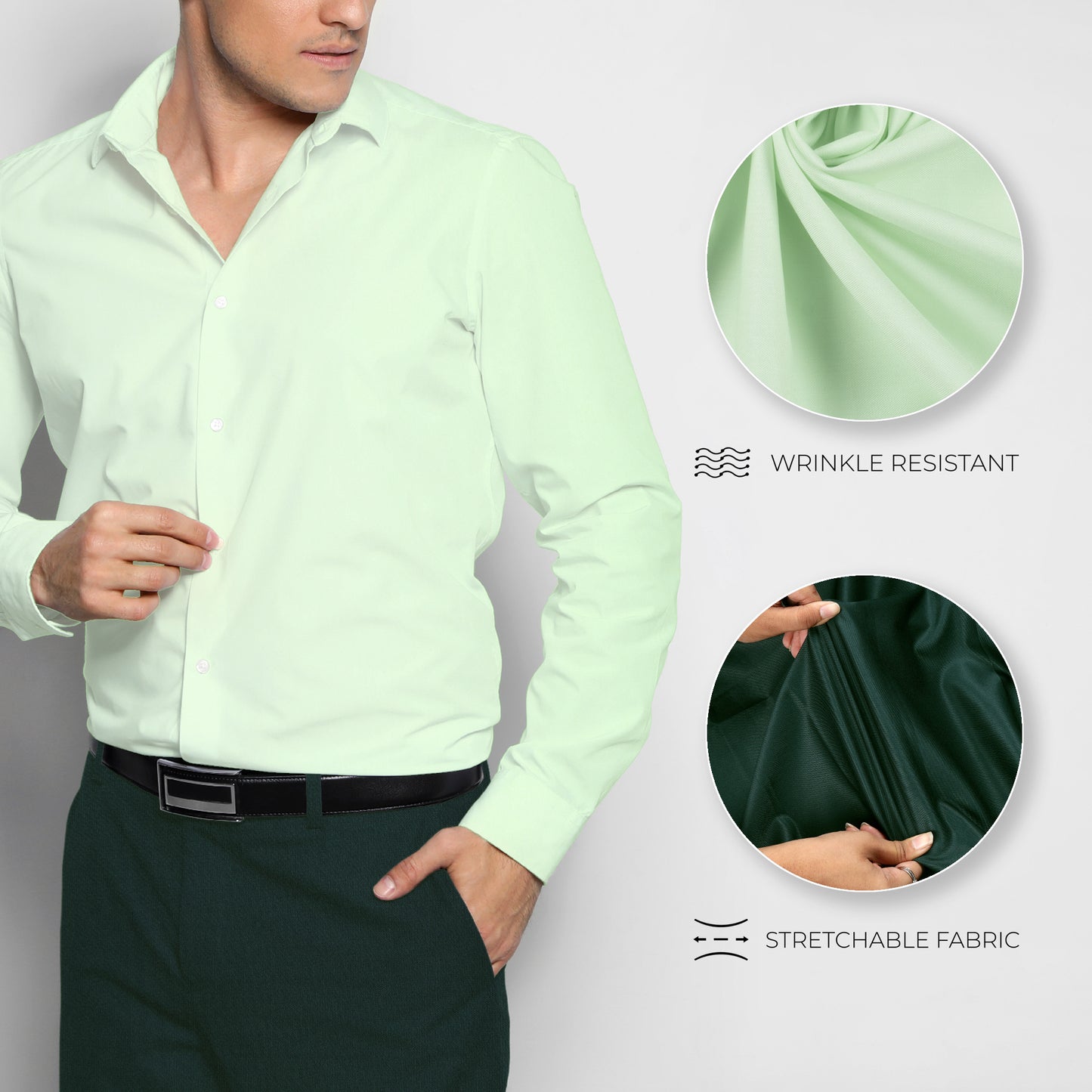 Men's Unstitched Shirt and Pant Fabric Combo in Gifting Case