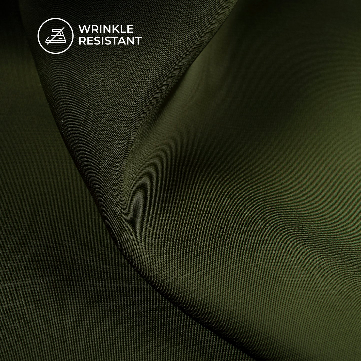 Mehendi Green Plain Imported Satin Fabric